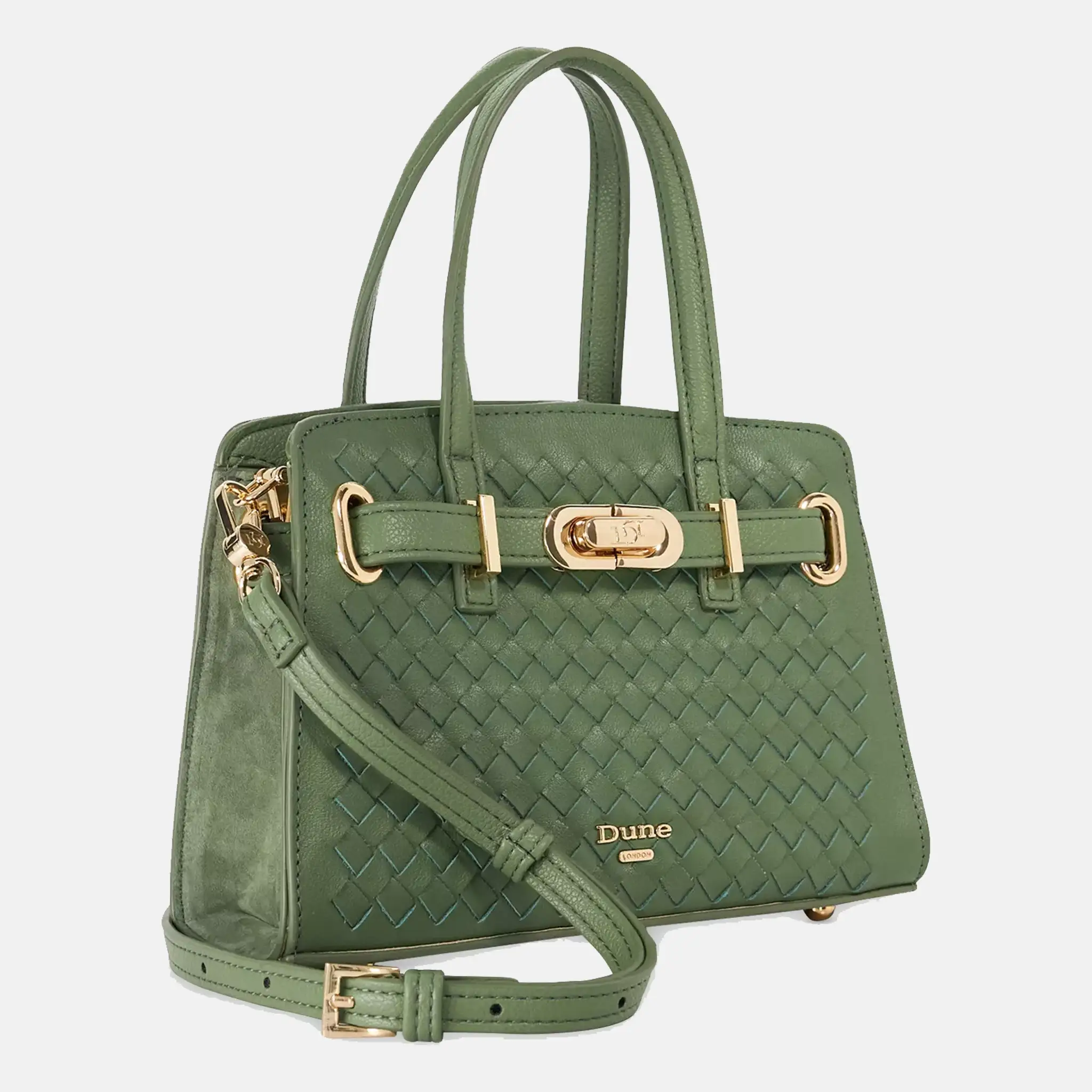 Dinkydefine Mini Belted Faux-Leather Tote Bag