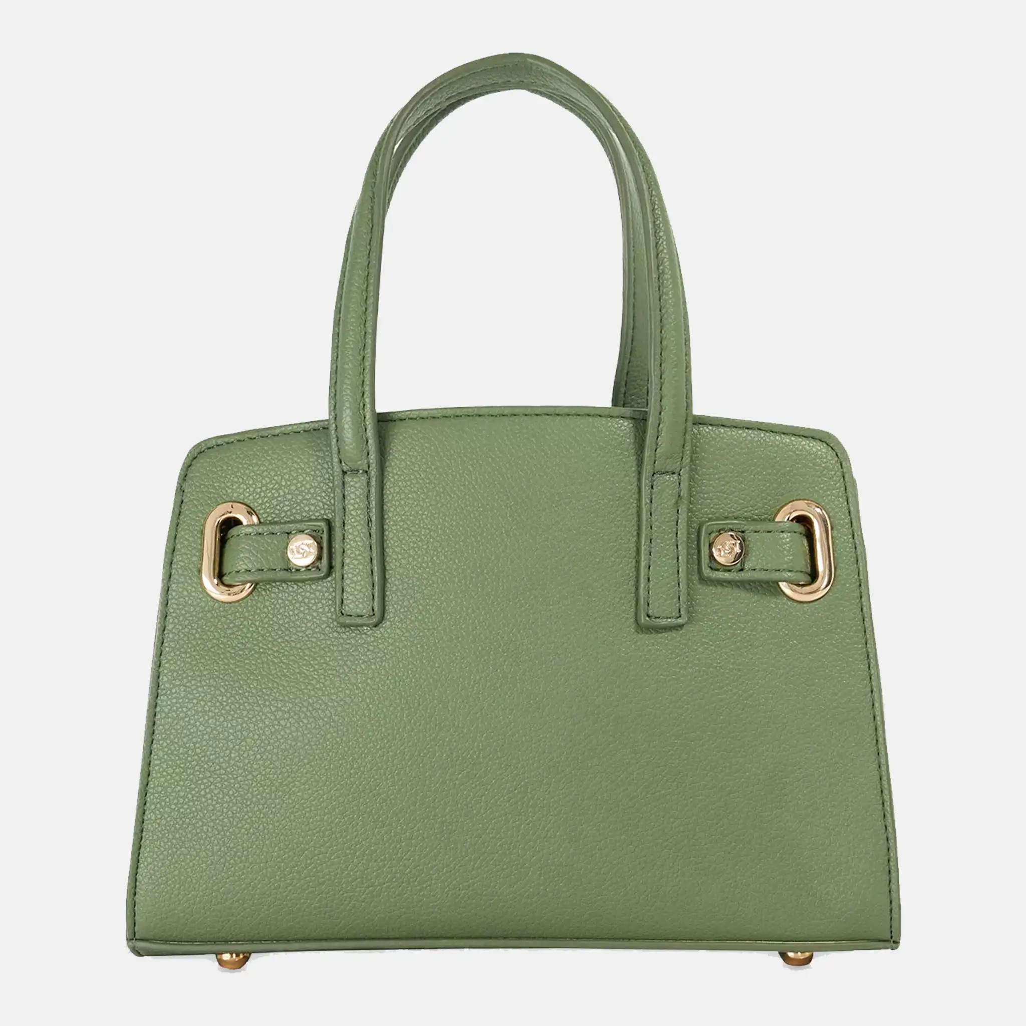 Dinkydefine Mini Belted Faux-Leather Tote Bag Back