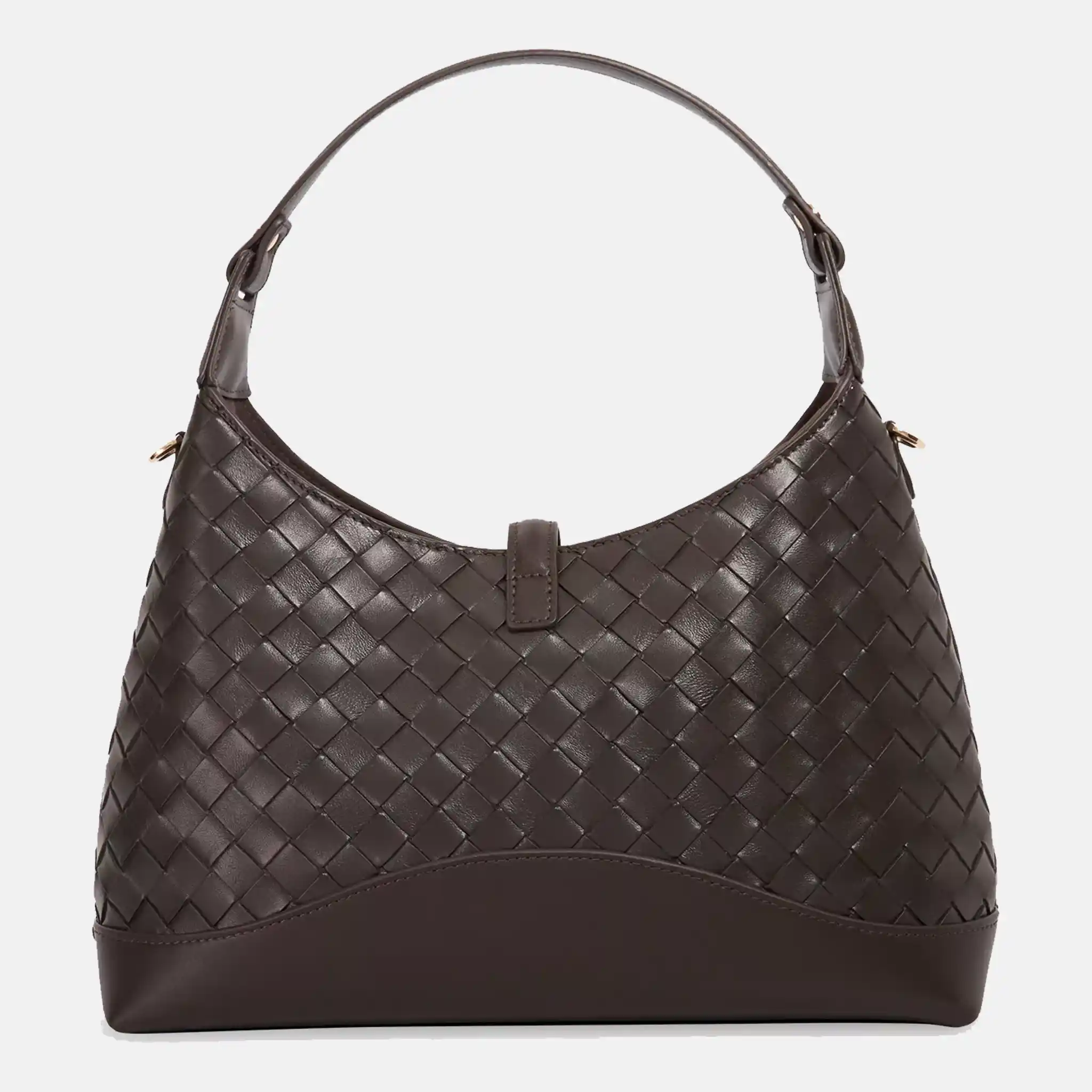 Dorset Woven Leather Shoulder Bag Back