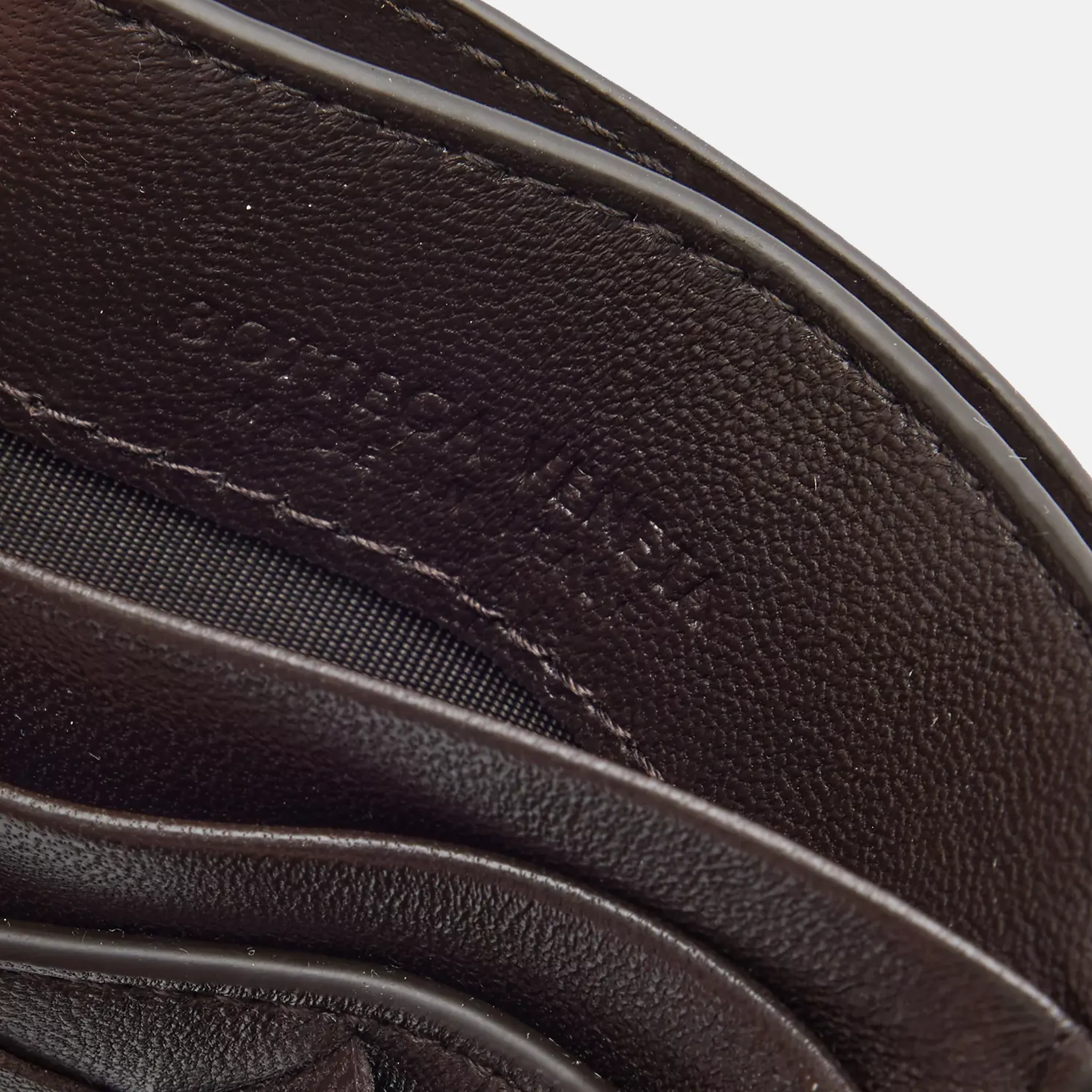 Intrecciato-Weave Leather Card Holder