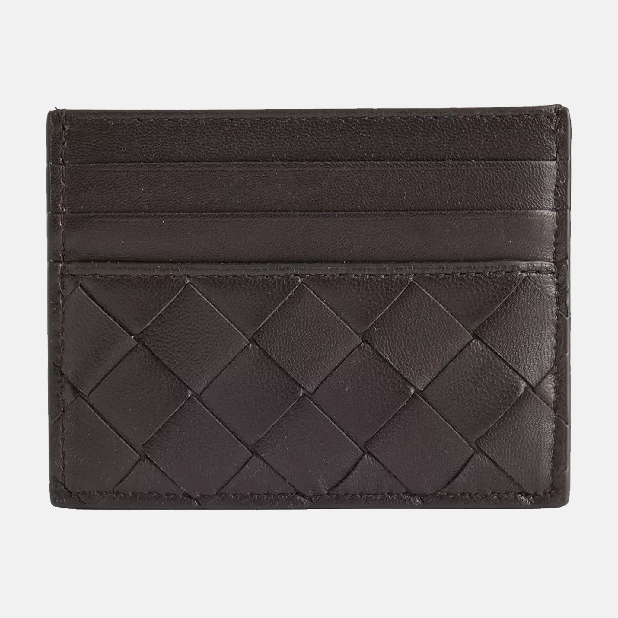 Intrecciato-Weave Leather Holder