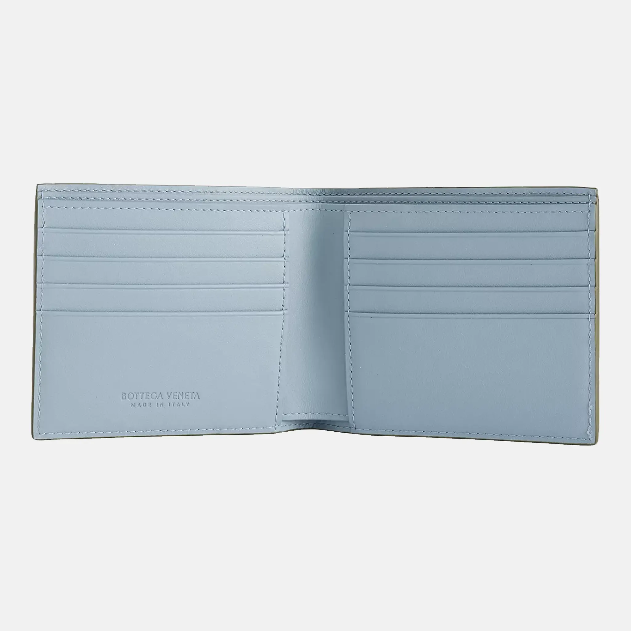 Intrecciato leather bifold wallet