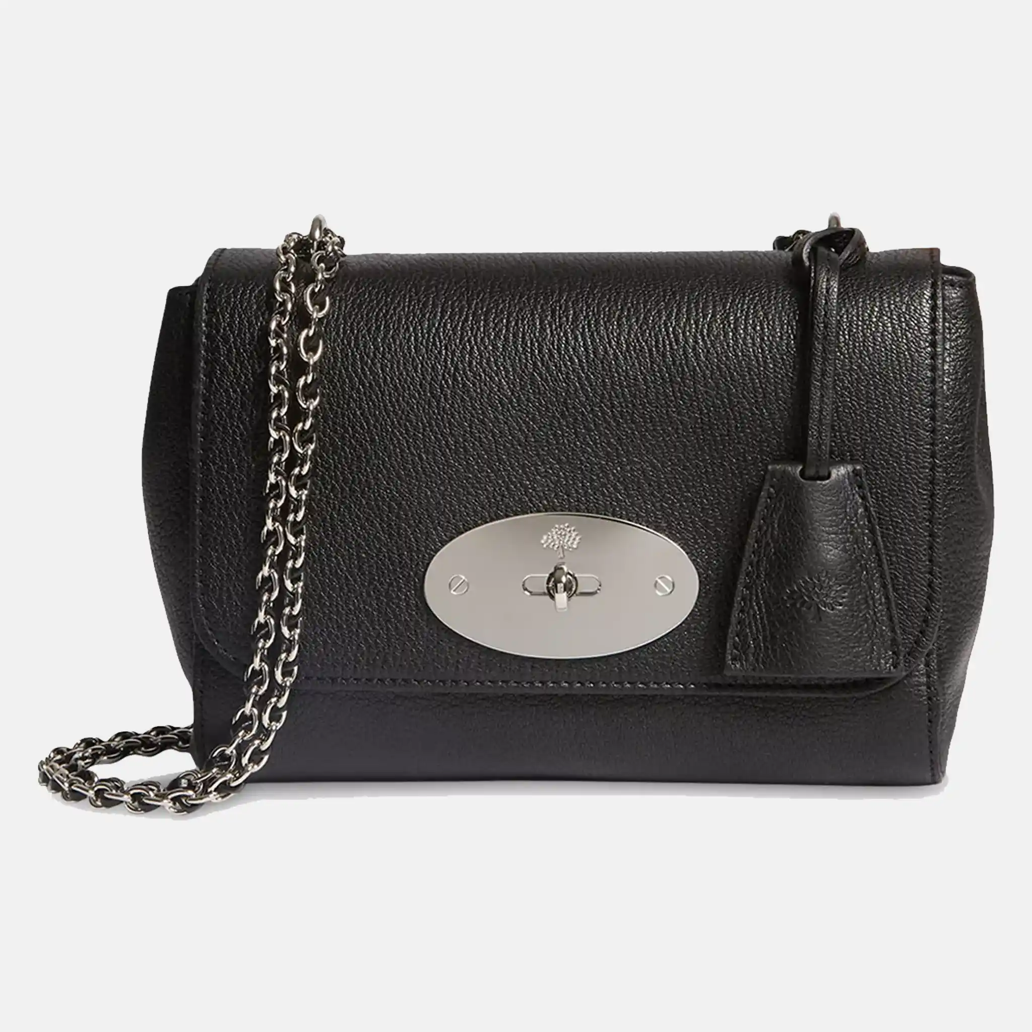 Lily Leather Black Shoulder Hand Bag