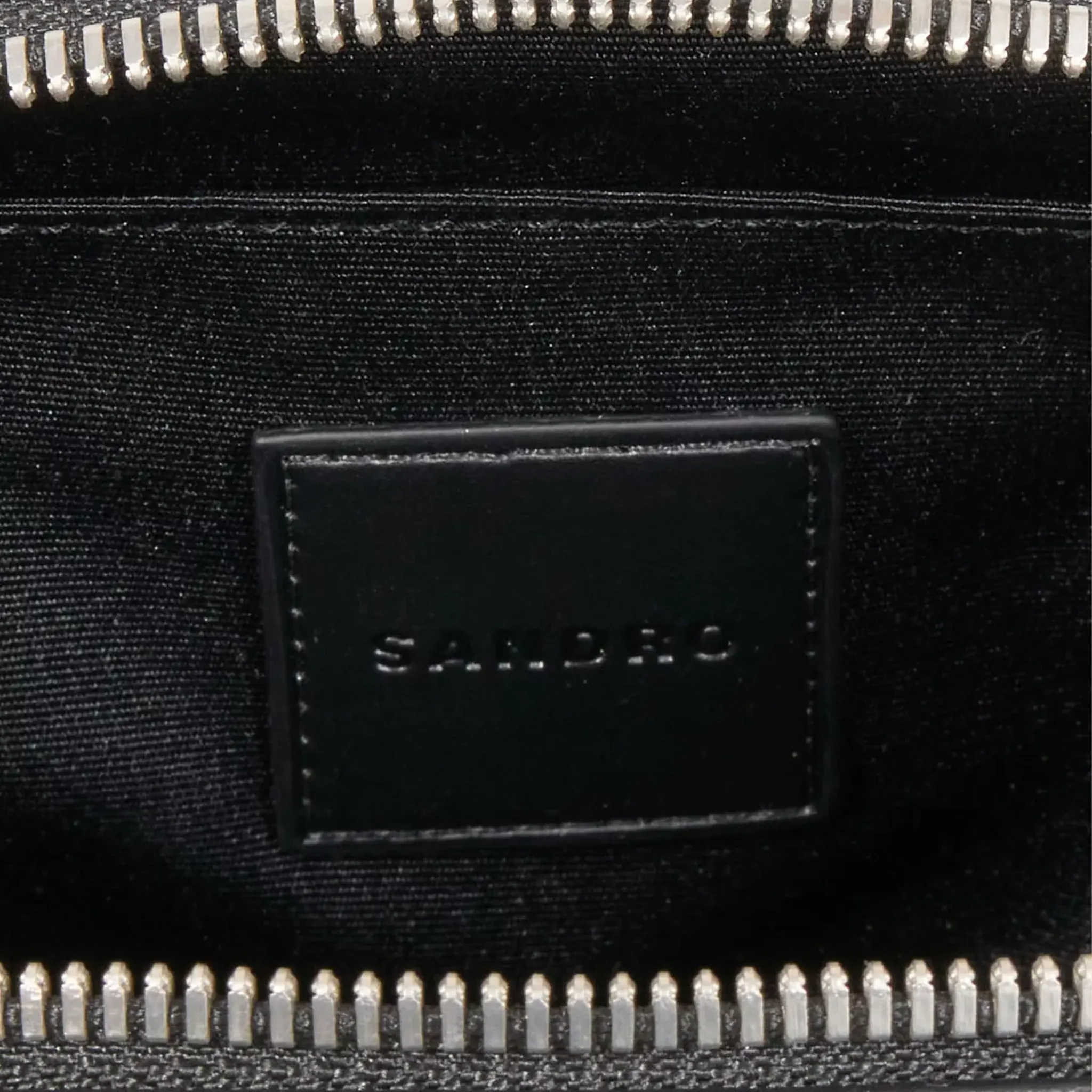 Logo-Embossed Small Leather Bag