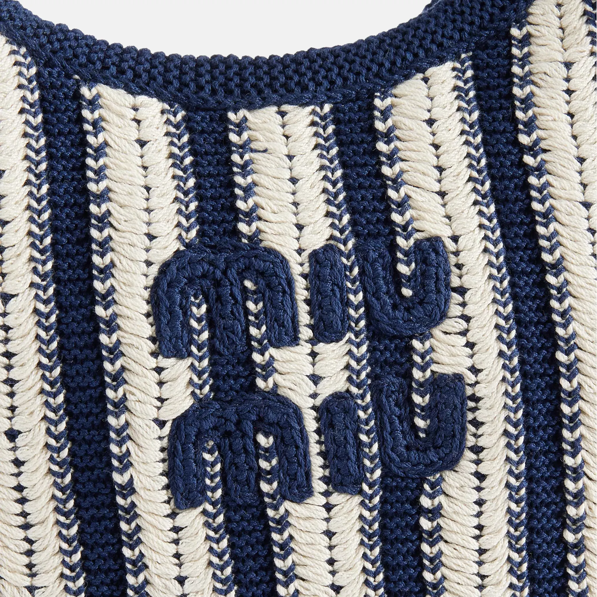 Miu Miu Ivy Crochet Cotton Tote Bag