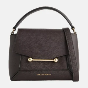Mosaic Nano Leather Espresso Handle Bag