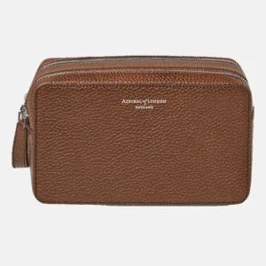 Mount Street leather wash bag