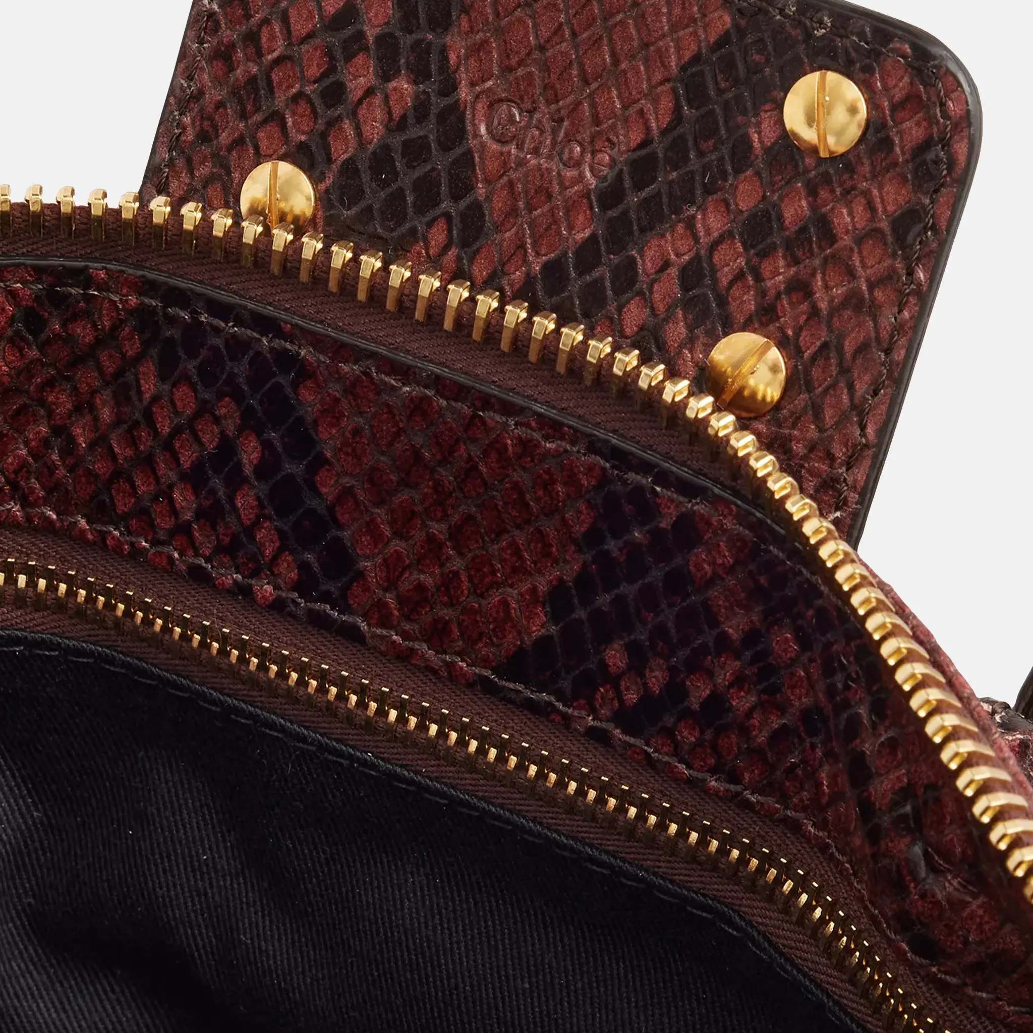Paddington Mini Snake-Effect Bag