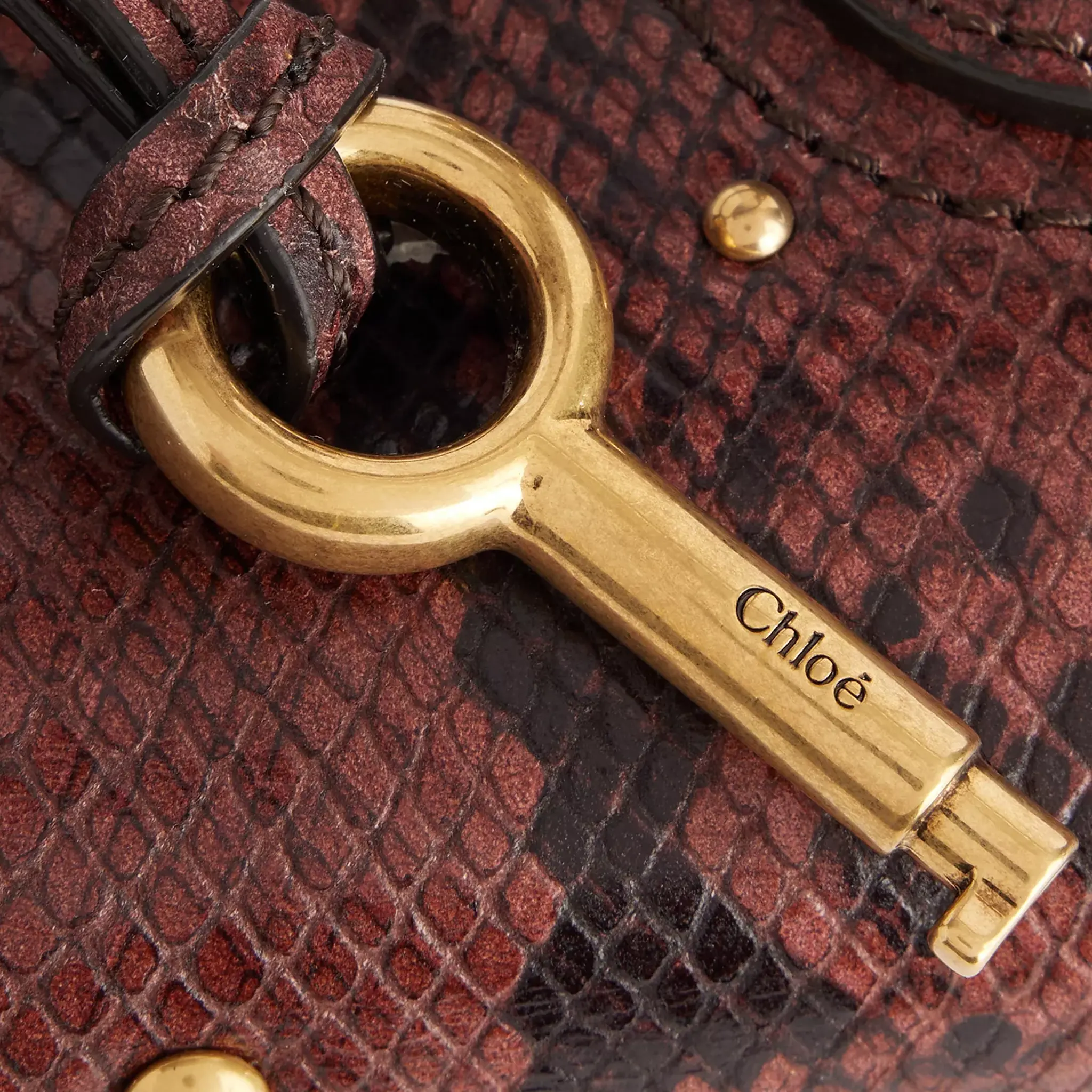 Paddington Mini Snake-Effect Leather Bag