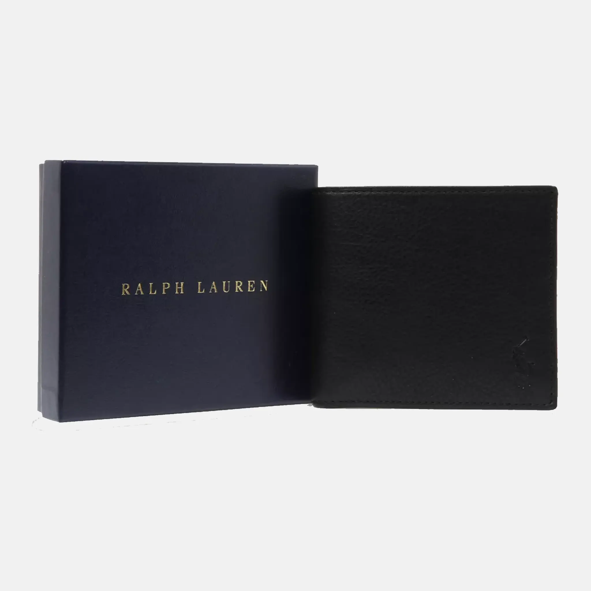 Pony-embossed coin-pocket pebbled wallet