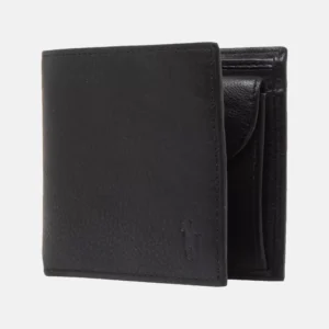 Pony-embossed pebbled leather wallet