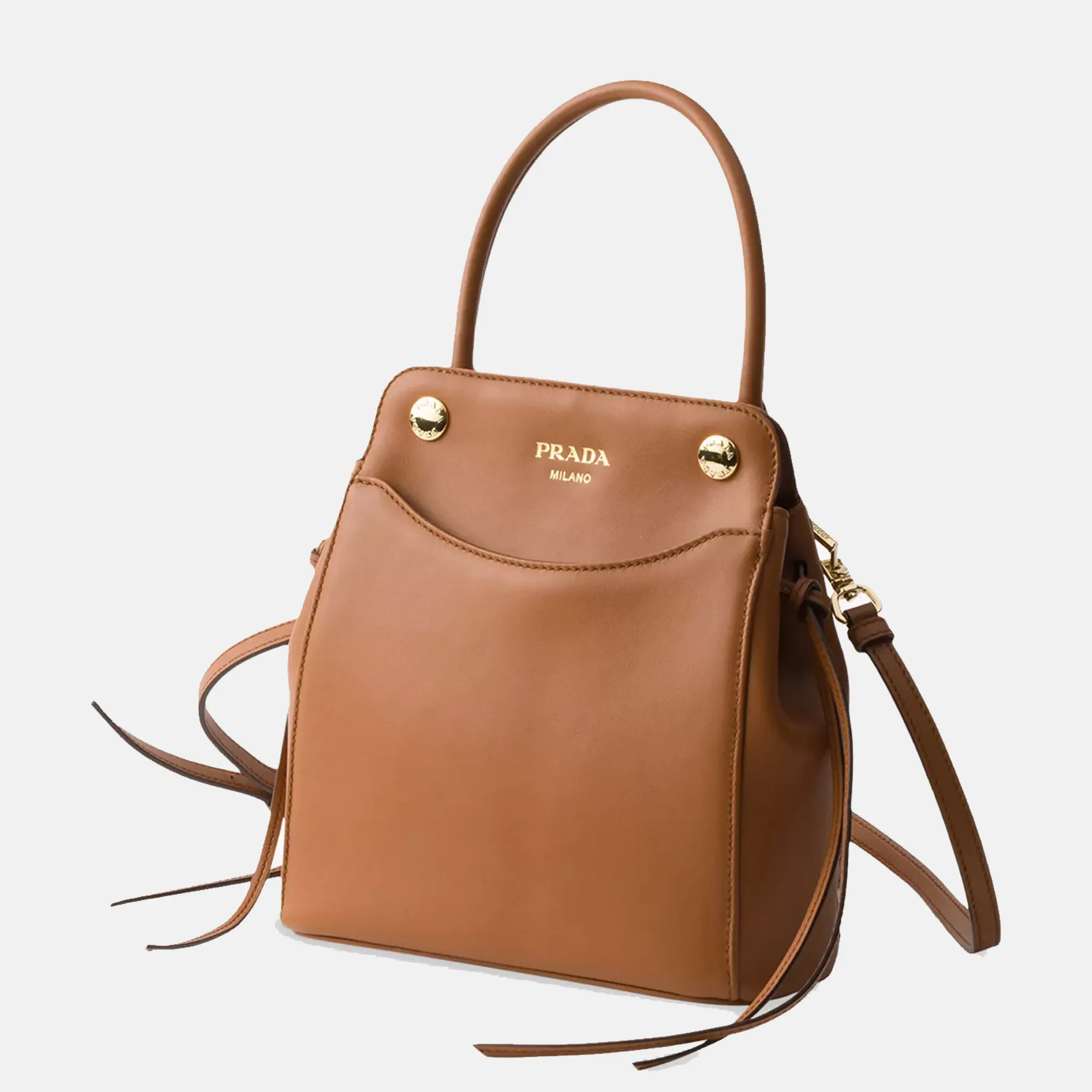 Prada Carry Mini Leather Handle Bag