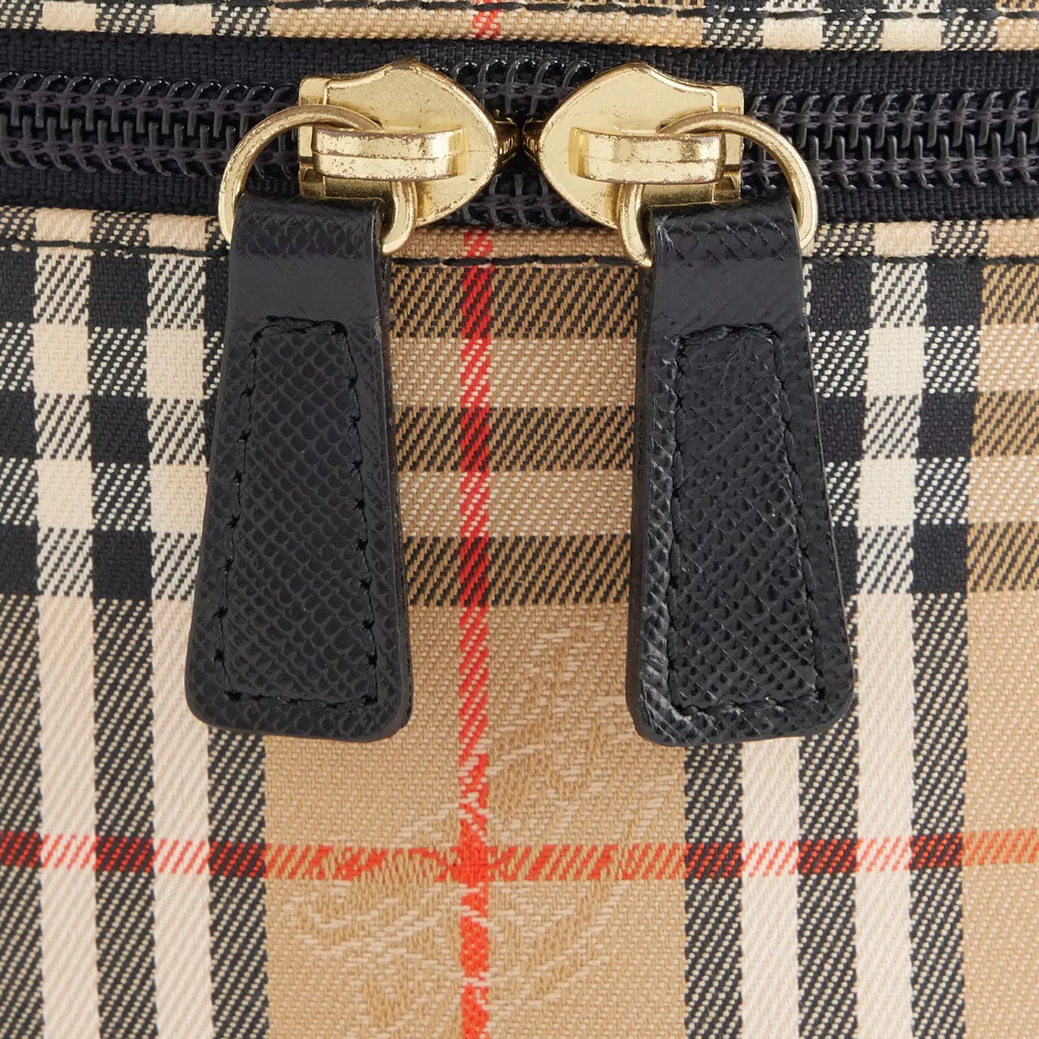Pre-Loved Burberry Check Canvas Vanity Pouch