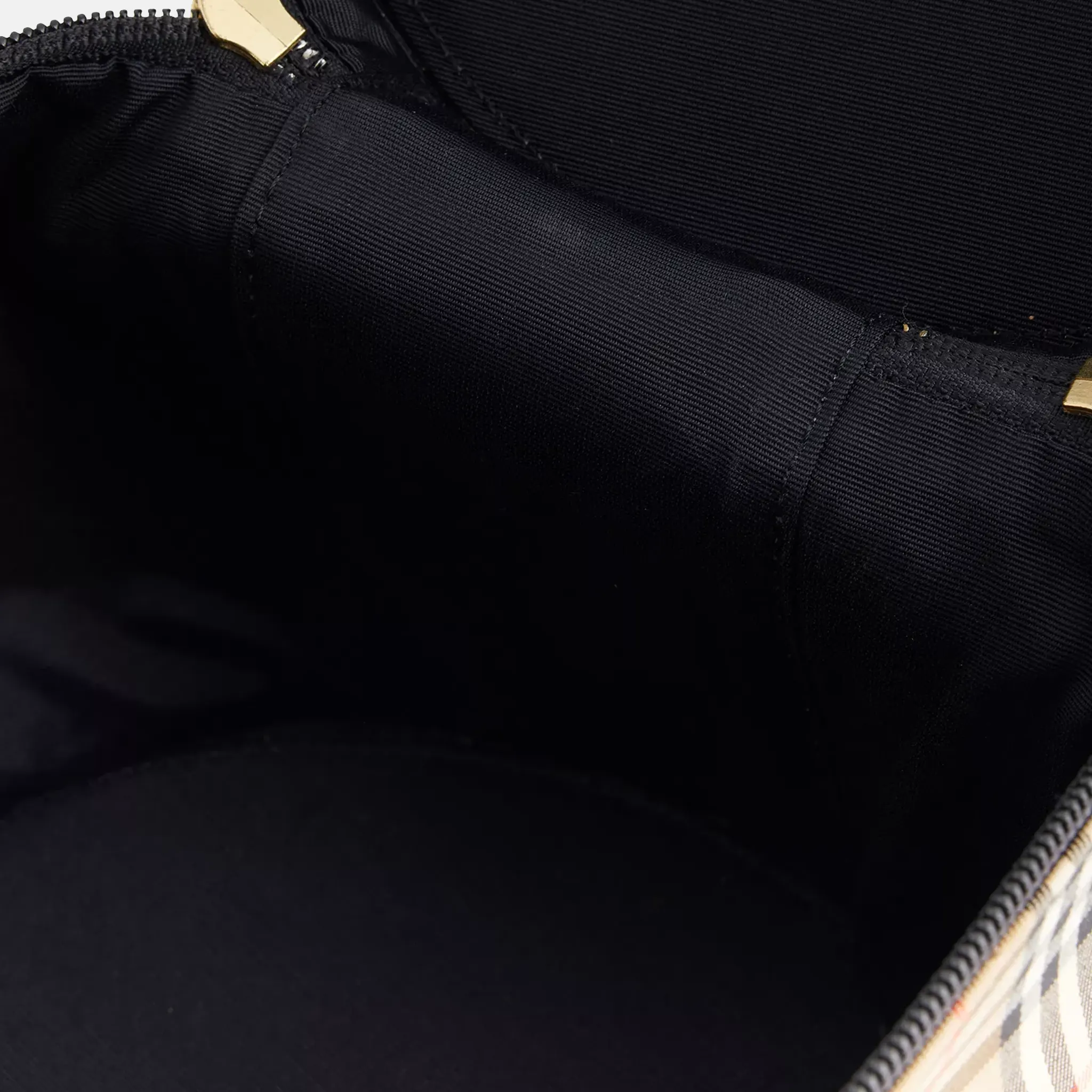 Pre-Loved Burberry Check-Print Vanity Pouch