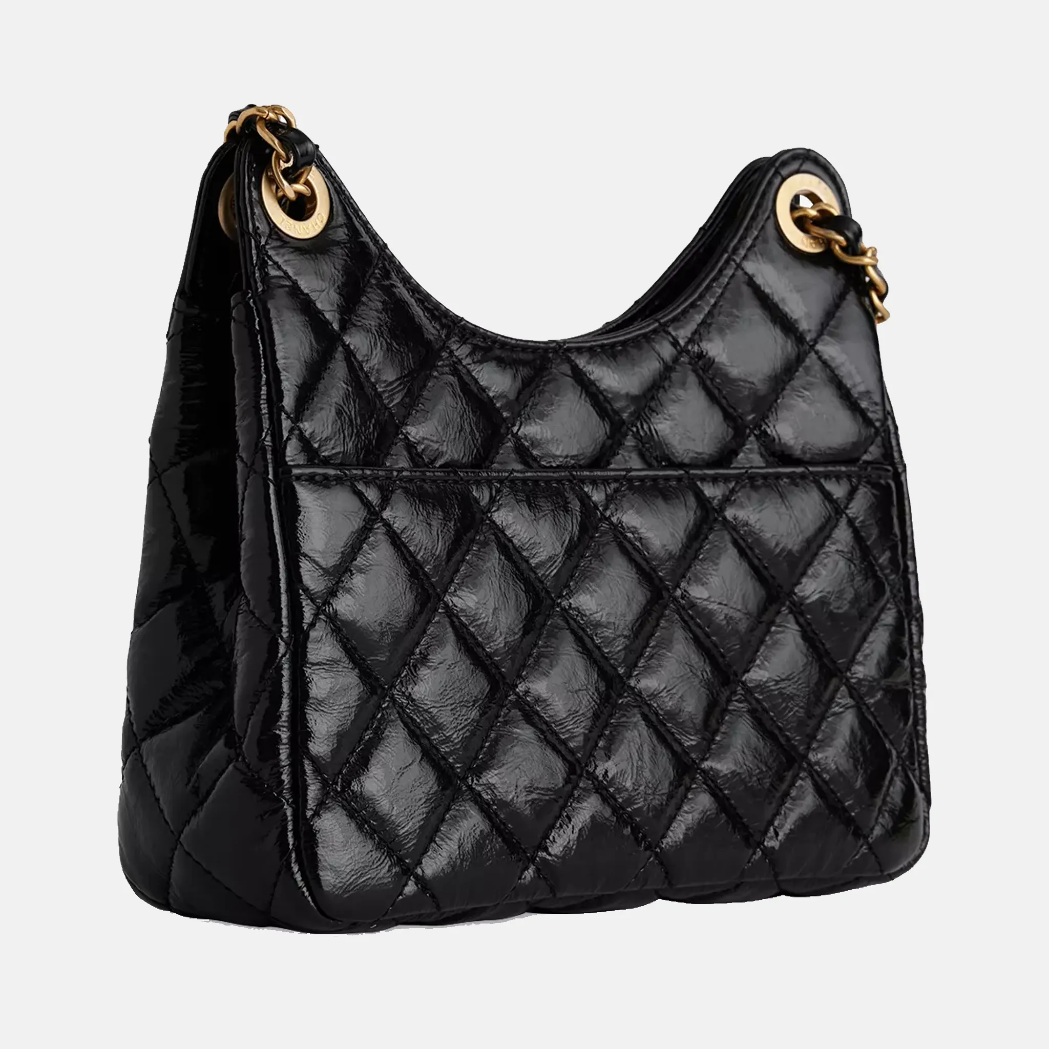 Pre-Loved Chanel Hobo Leather Bag Back