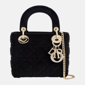 Pre-Loved Dior Mini Suede Top-Handle Bag