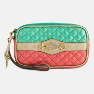 Pre-loved Trapuntata Leather Clutch Gucci