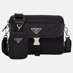 Re-Nylon Black Shoulder Bag