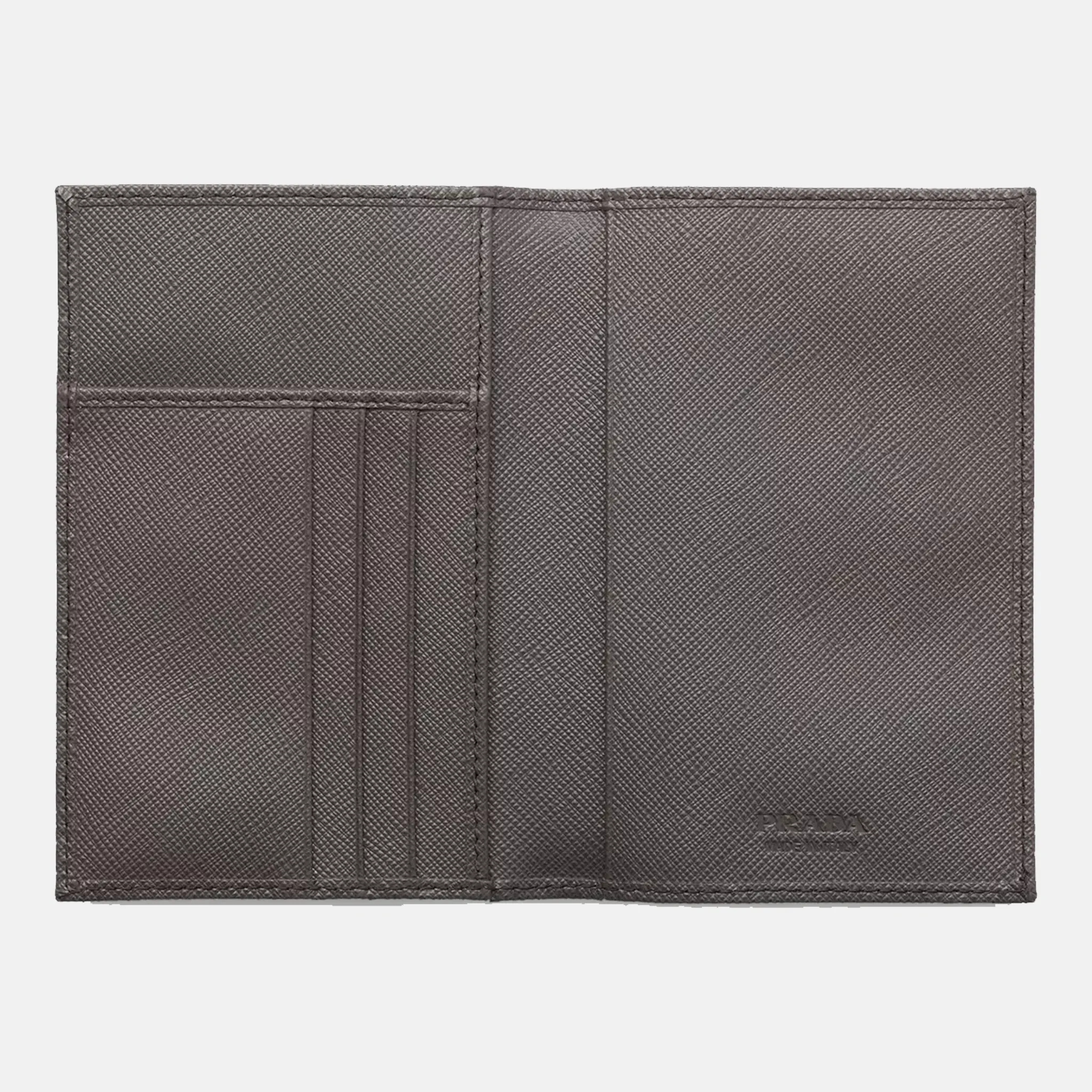 Saffiano Leather Passport Grey Holder