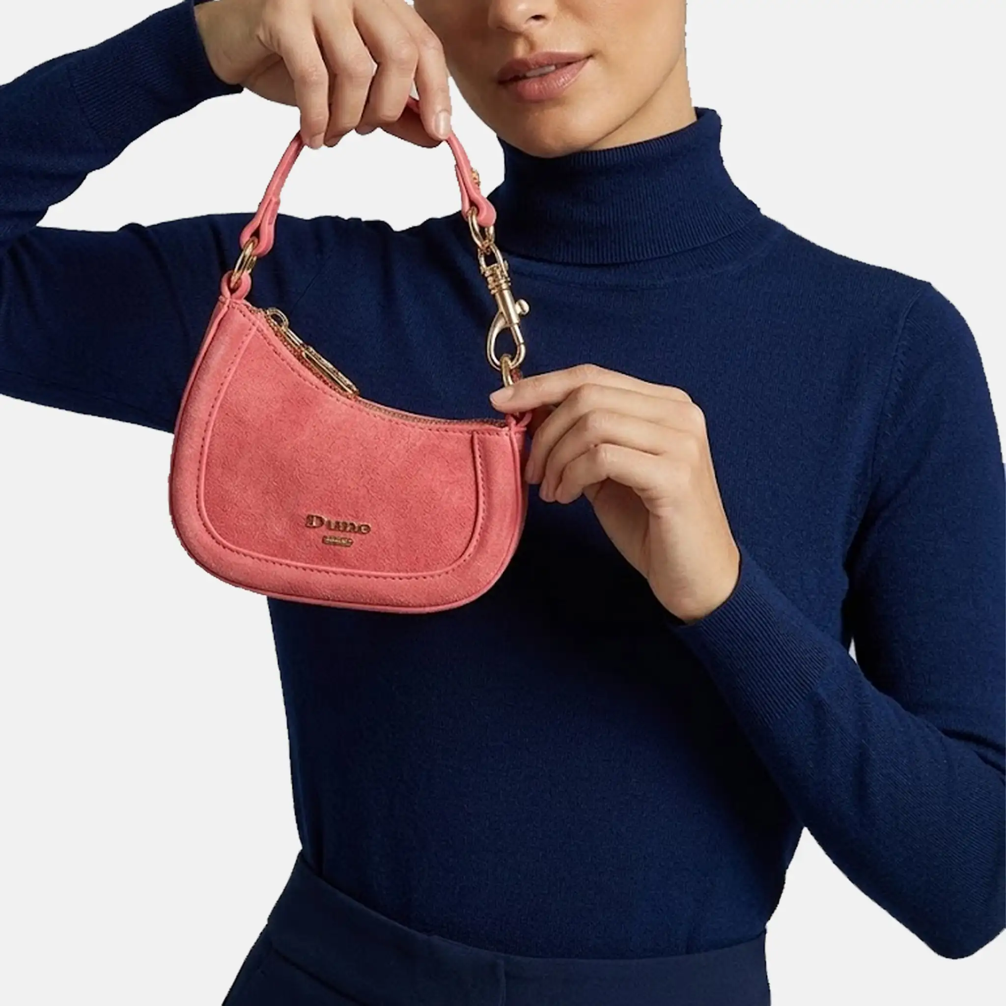 Selection Pink Suede Micro Bag