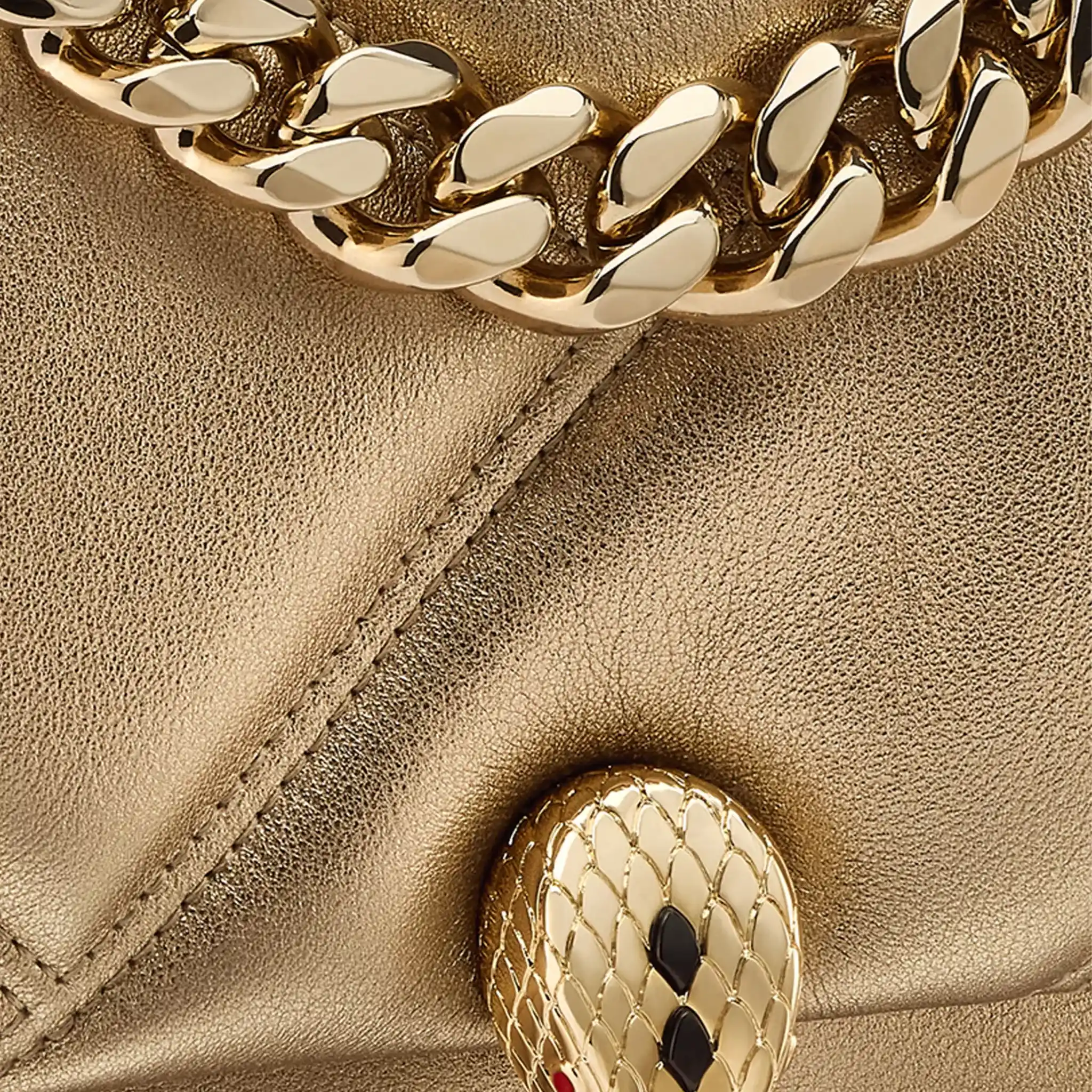 Serpenti Maxi Cabochon Small Leather Cross