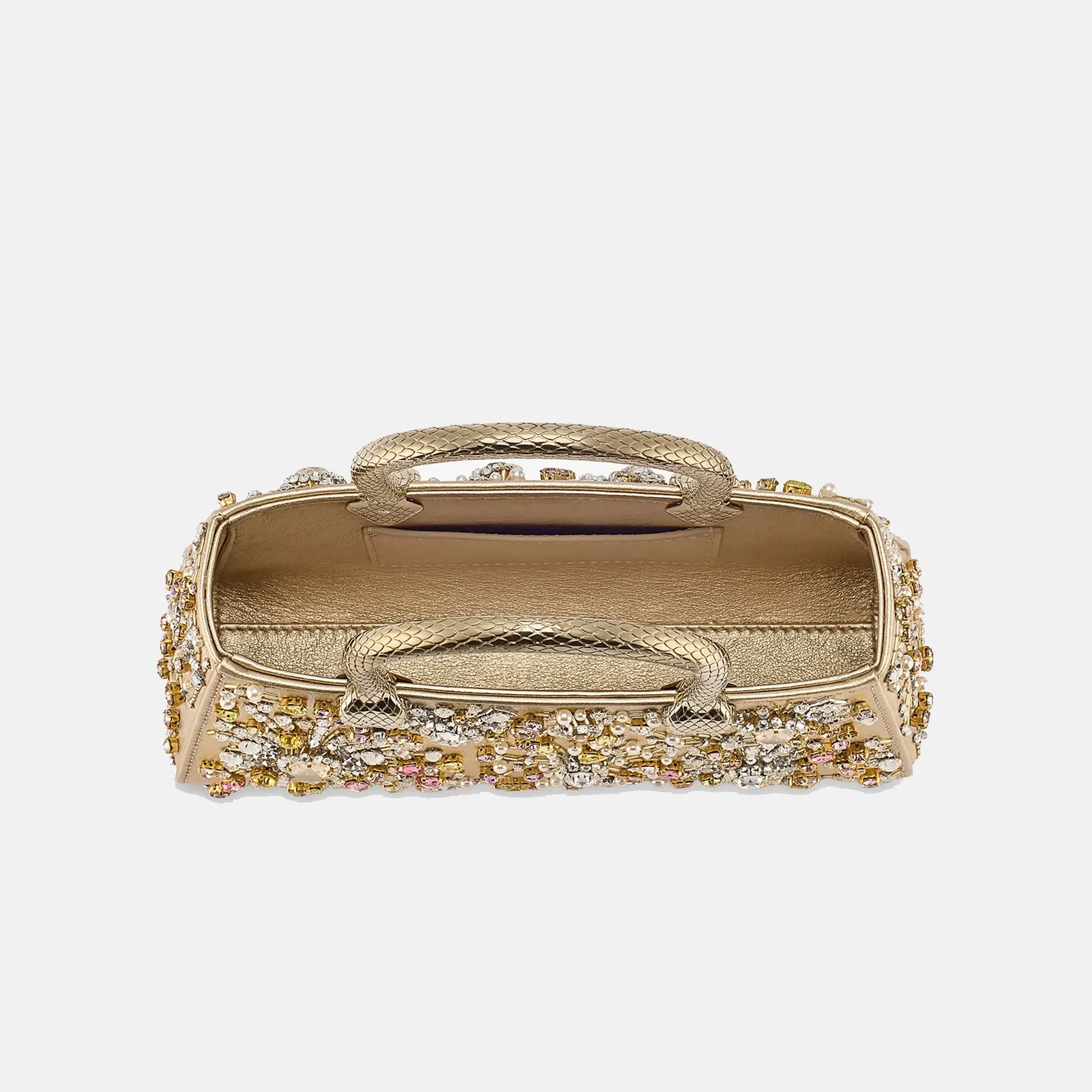 Serpentine Duette Crystal-Embellished Bag