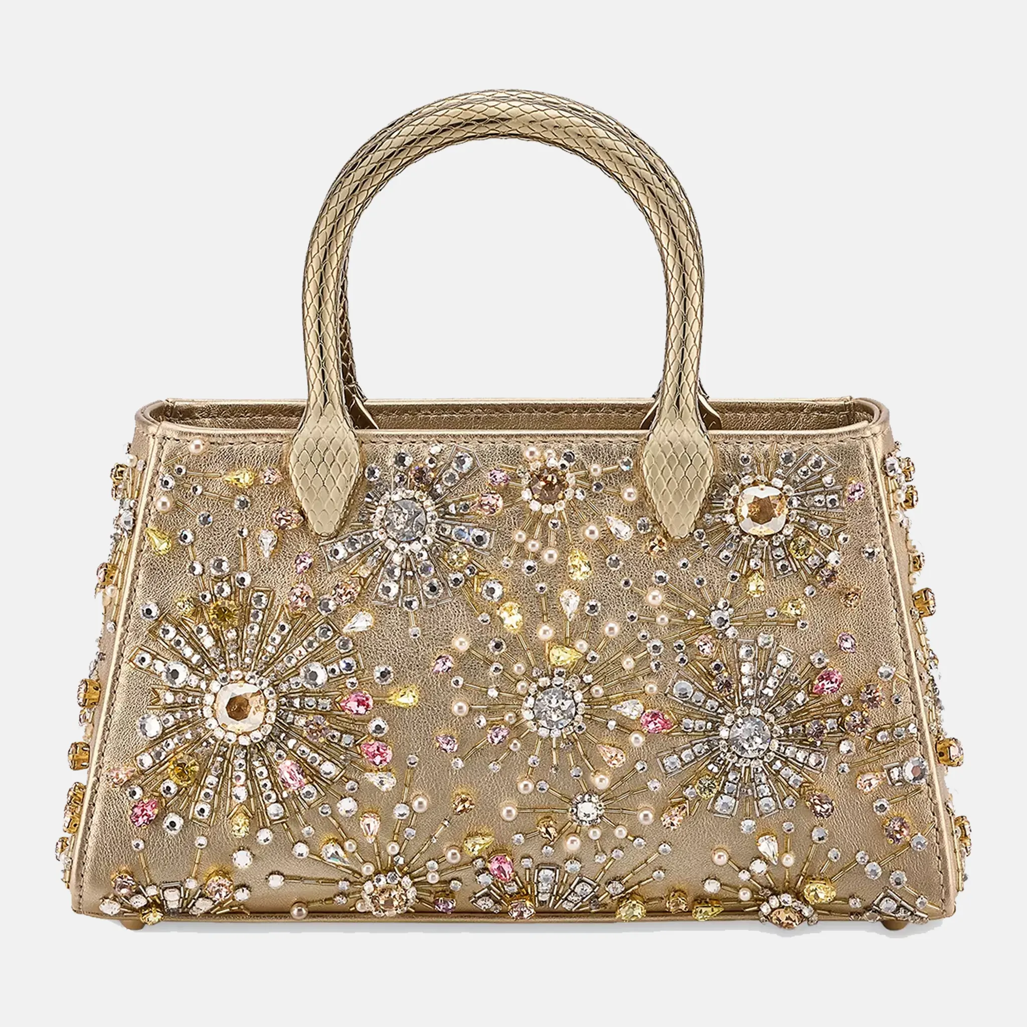 Serpentine Duette Crystal Top-Handle Bag