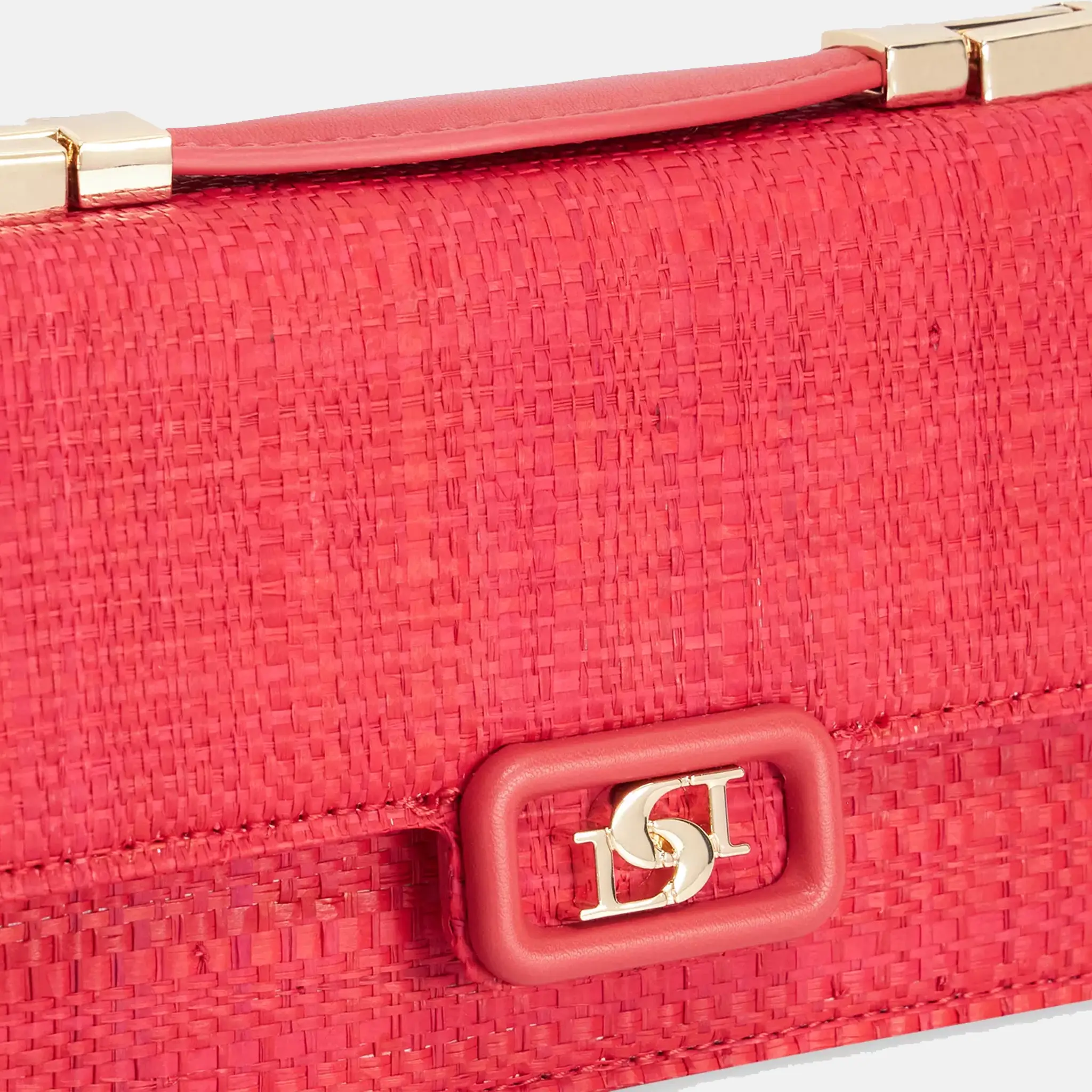 Skilled Raffia Top Handle Bag