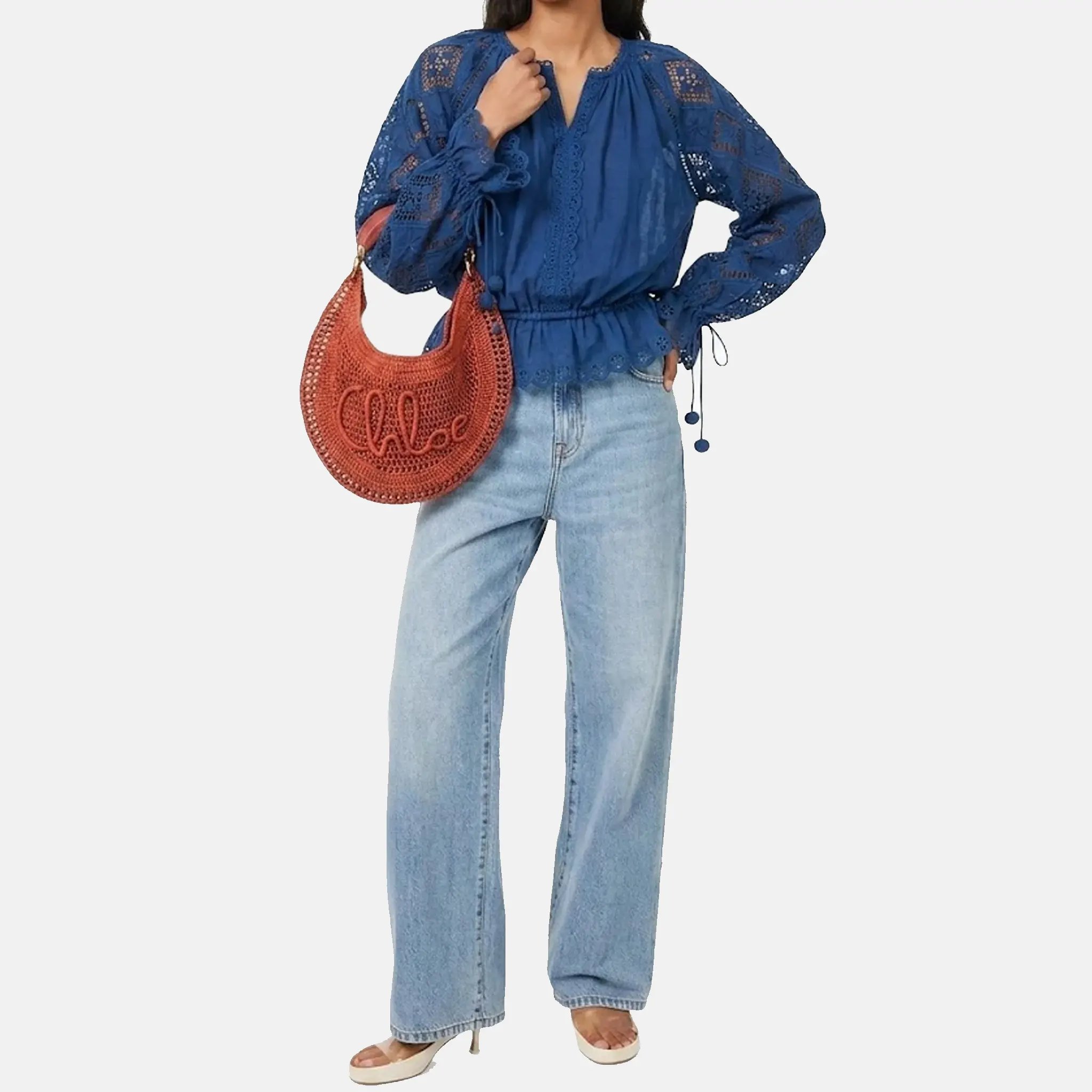Summer Raffia Hobo Bag