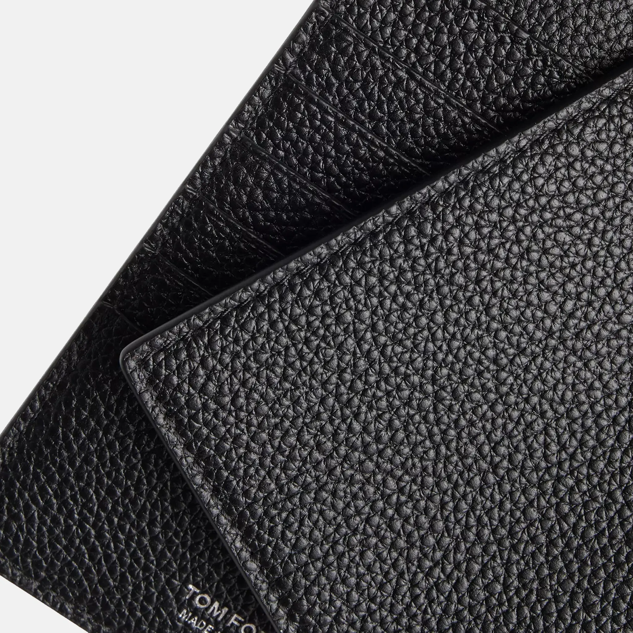 T Line Leather Black Passport Holder