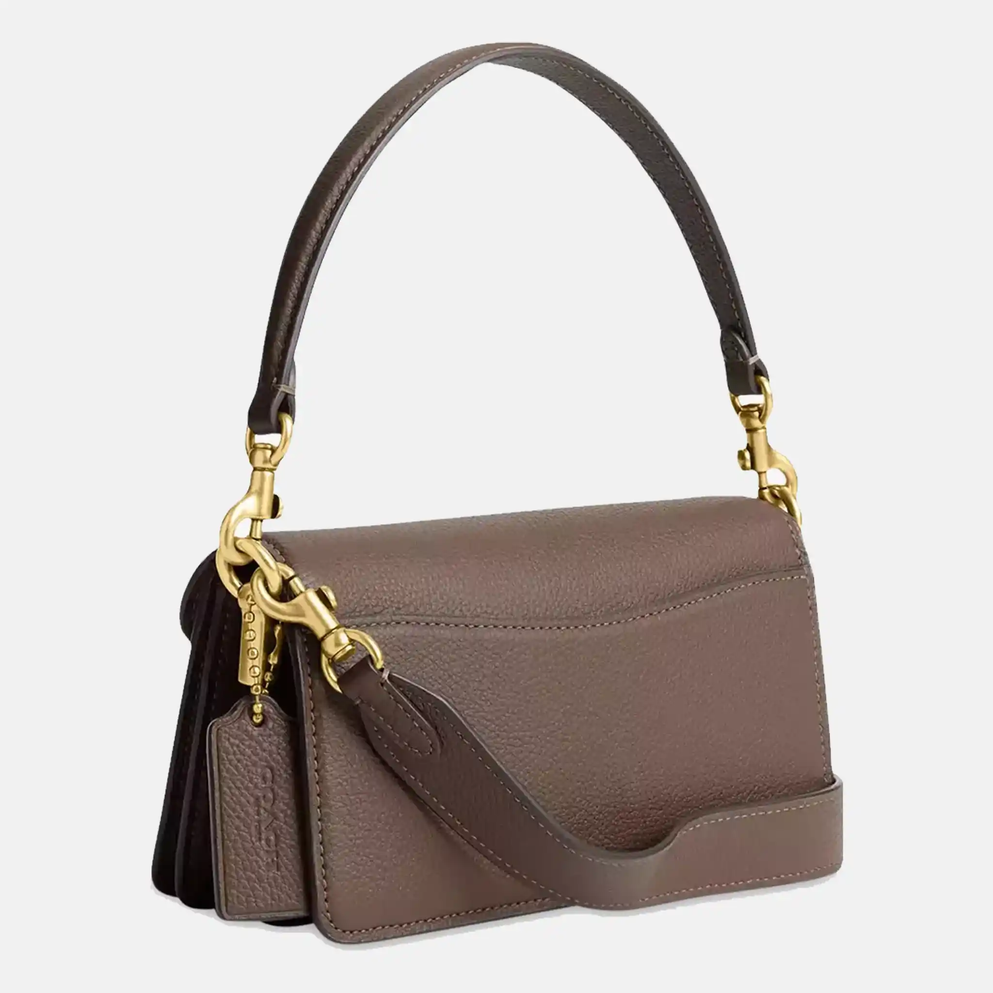 Tabby 26 pebbled-leather shoulder bag Back