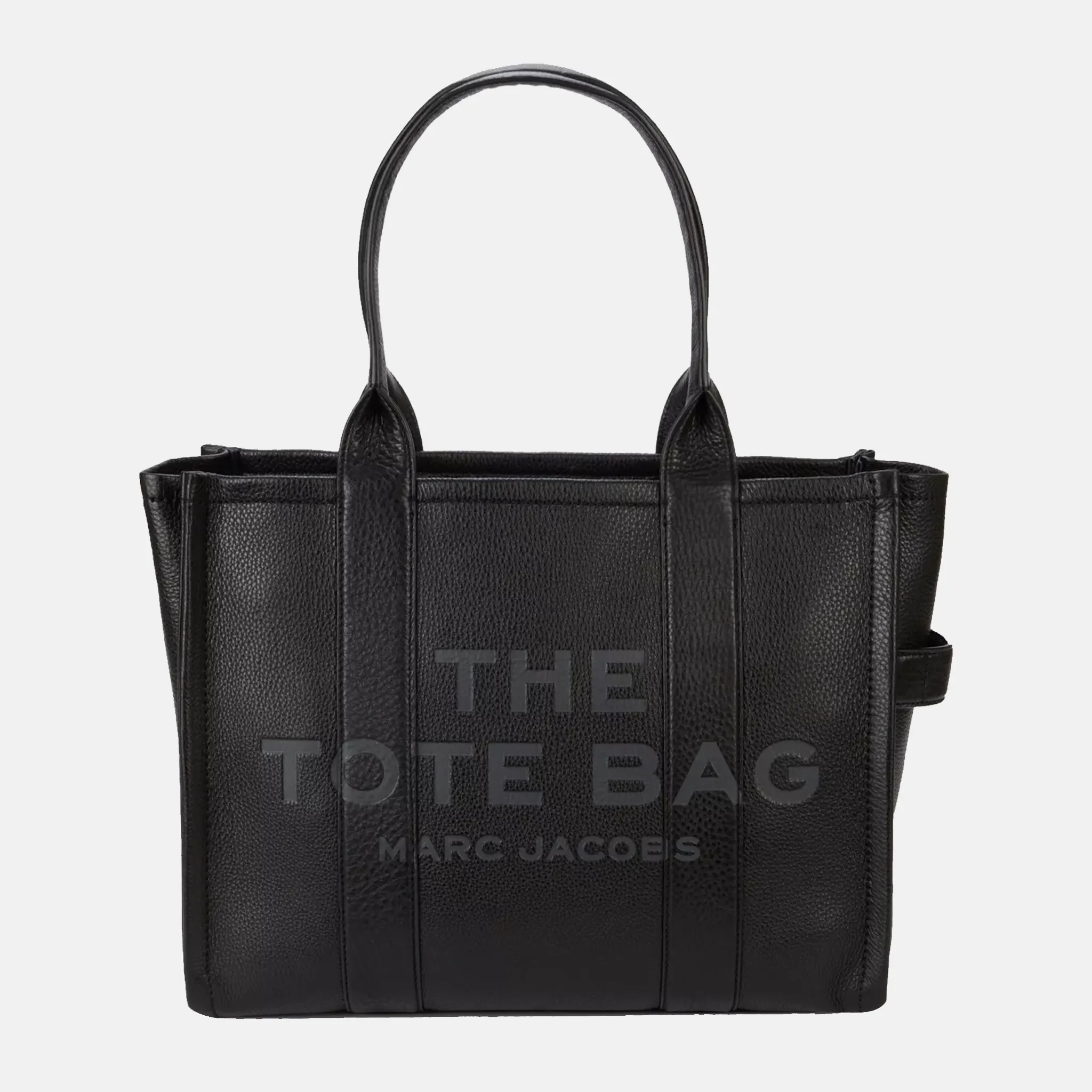 The Leather Black Large Tote Bag