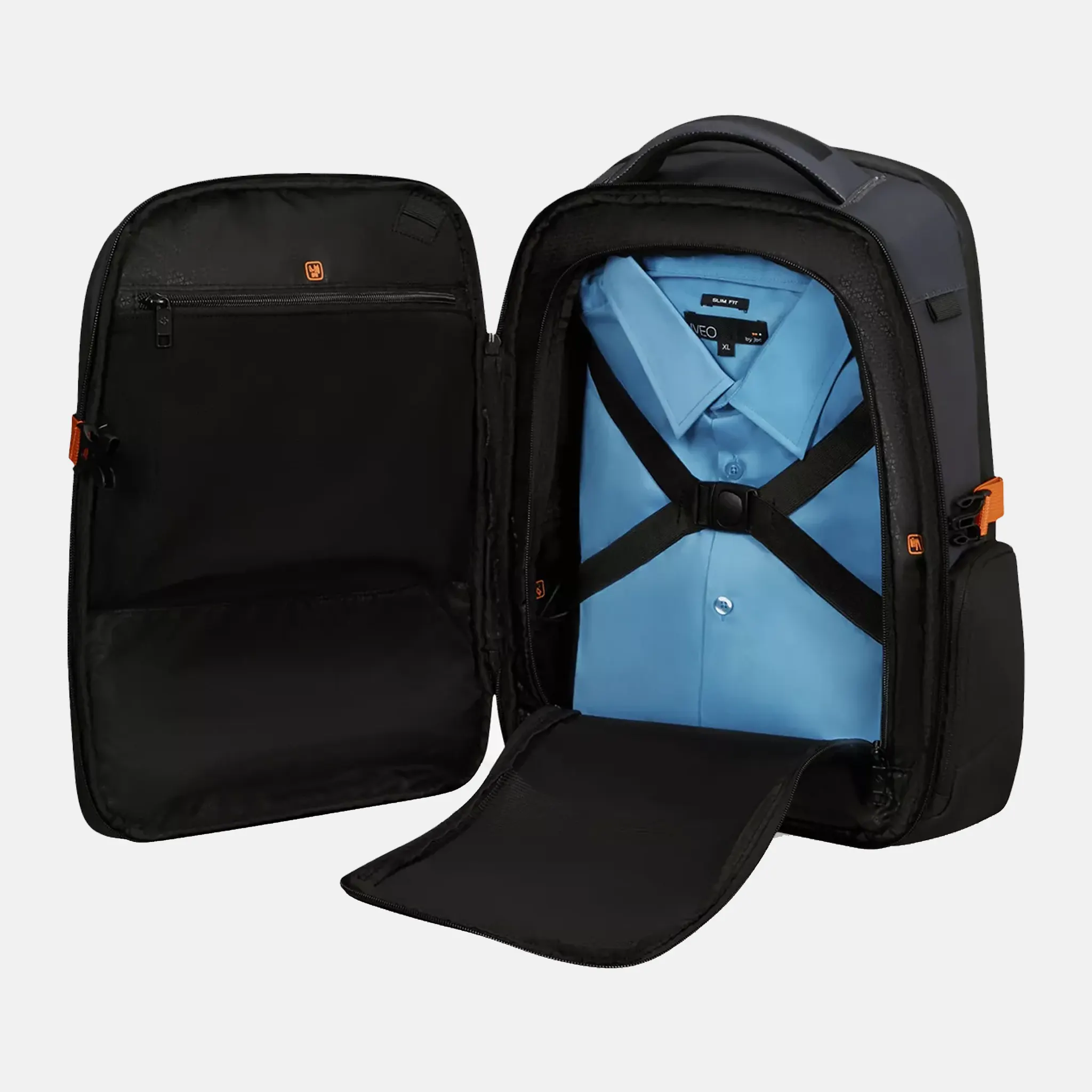 Biz2go Black Woven Backpack