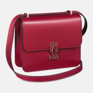 C de Cartier mini red cross-body bag