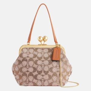 Crystal Kisslock Top-Handle Bag