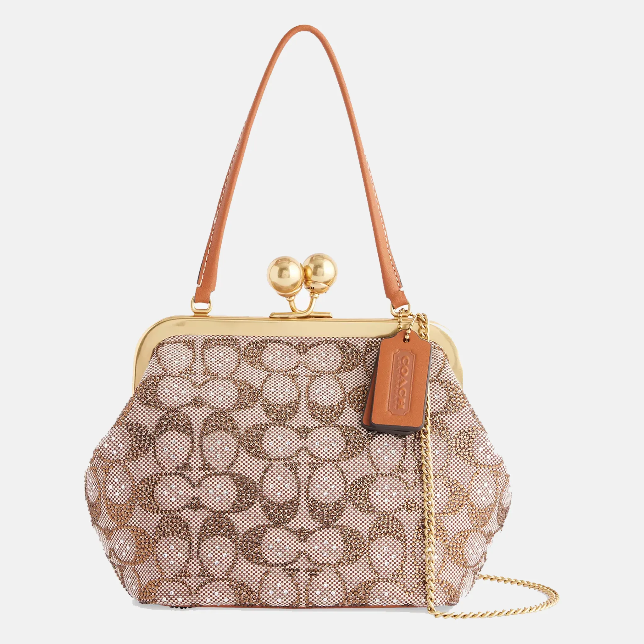 Crystal Kisslock Top-Handle Bag