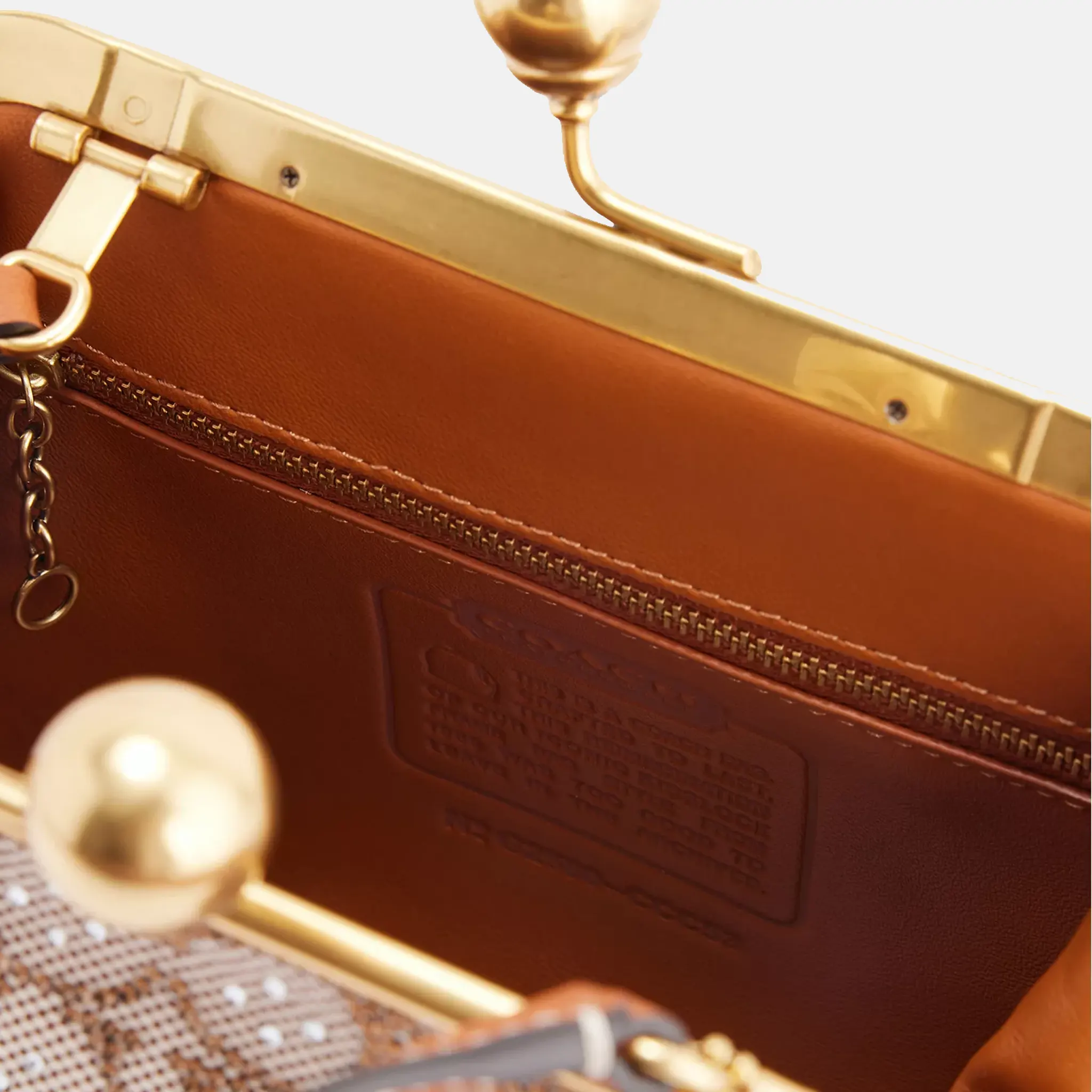 Crystal Small Kisslock Top-Handle Bag