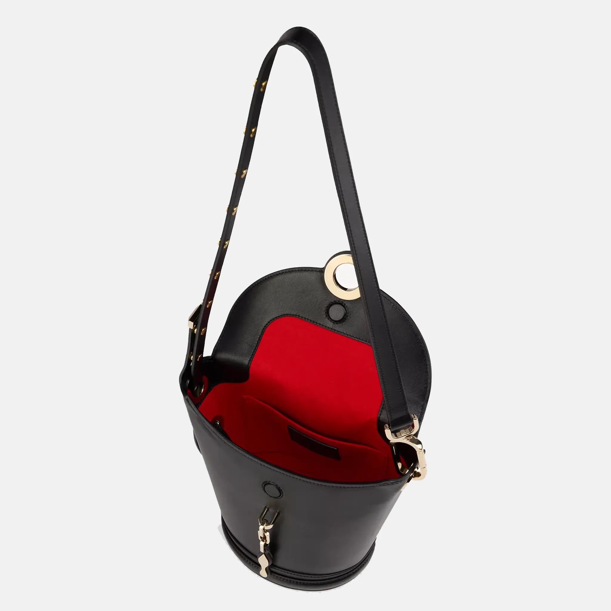 Flo Small Leather Bucket Bag