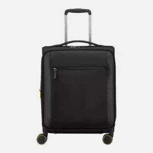 Montmartre 3 Slim 4 Double-Wheel Expandable Black Suitcase 55cm