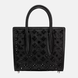 Paloma S mini leather black tote bag