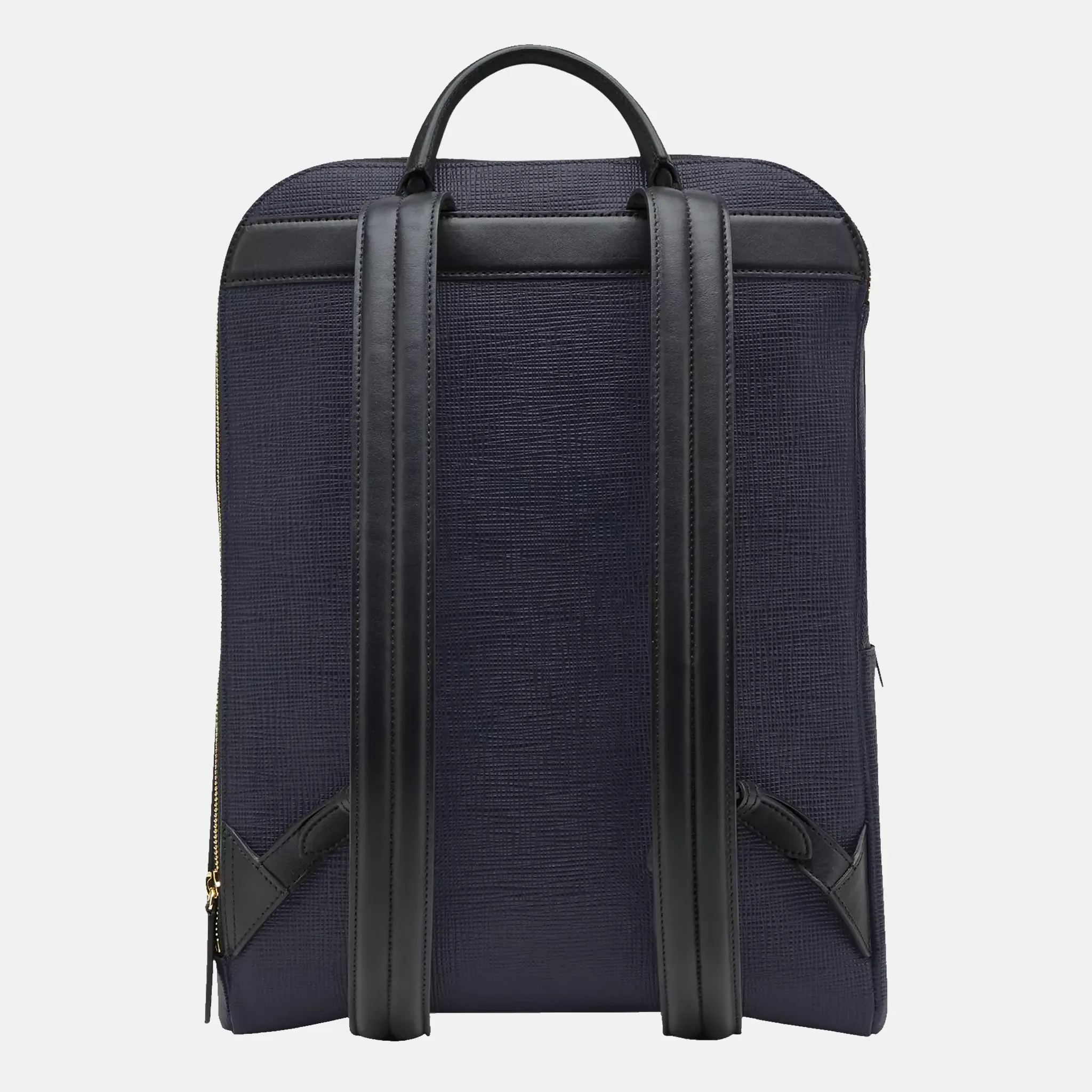Panama Branded Leather Backpack Back
