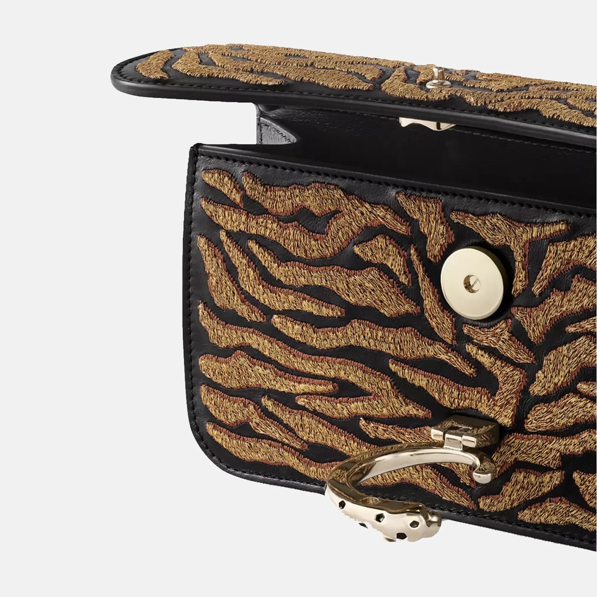 Panthere Cartier Chain Mini Leather Cross-Body Bag