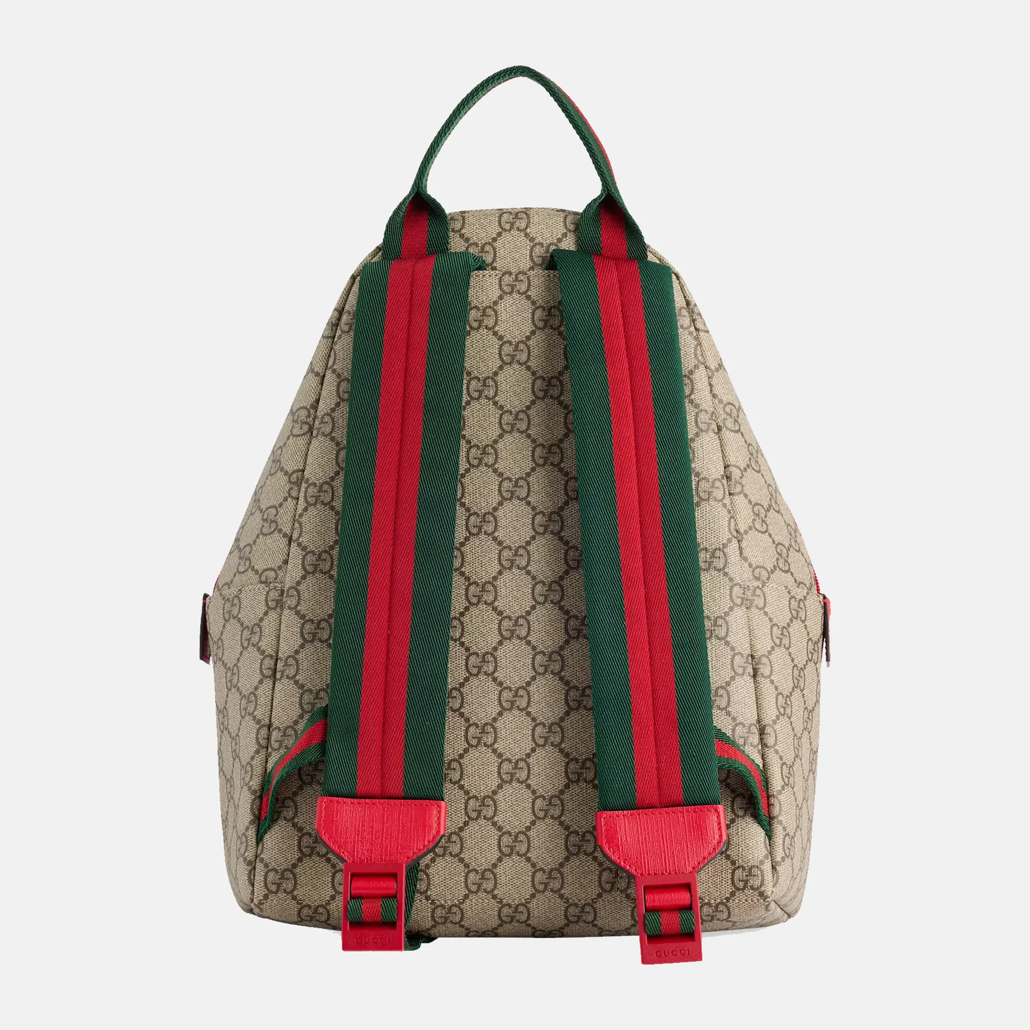 Kids GG-Monogram Canvas Backpack Back