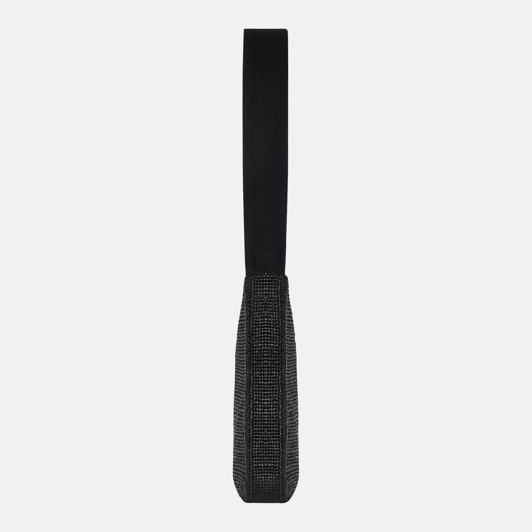 Lori Raffia Shoulder Black Bag