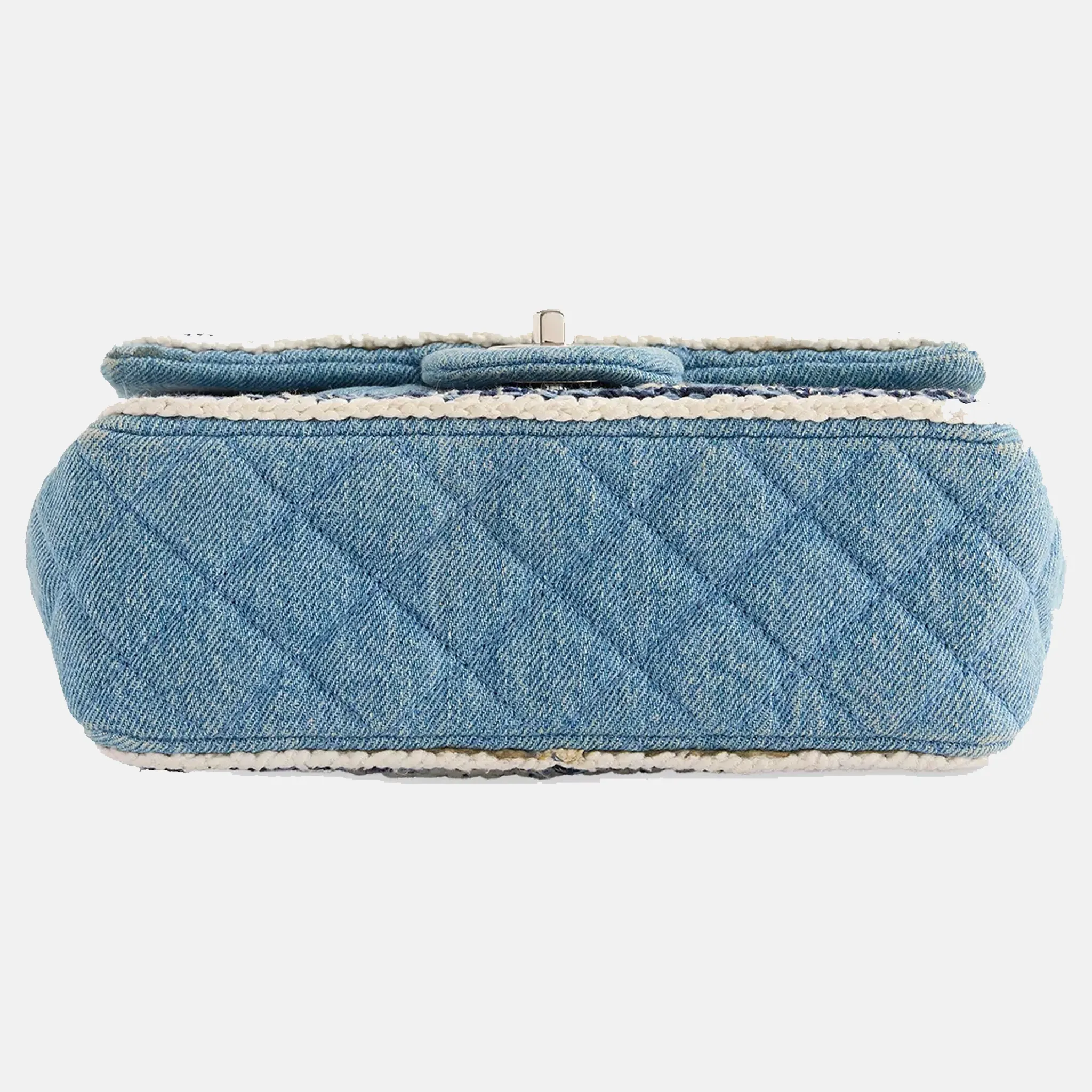 Pre-Loved Chanel Classic Braided Single-Flap Mini Denim Bag