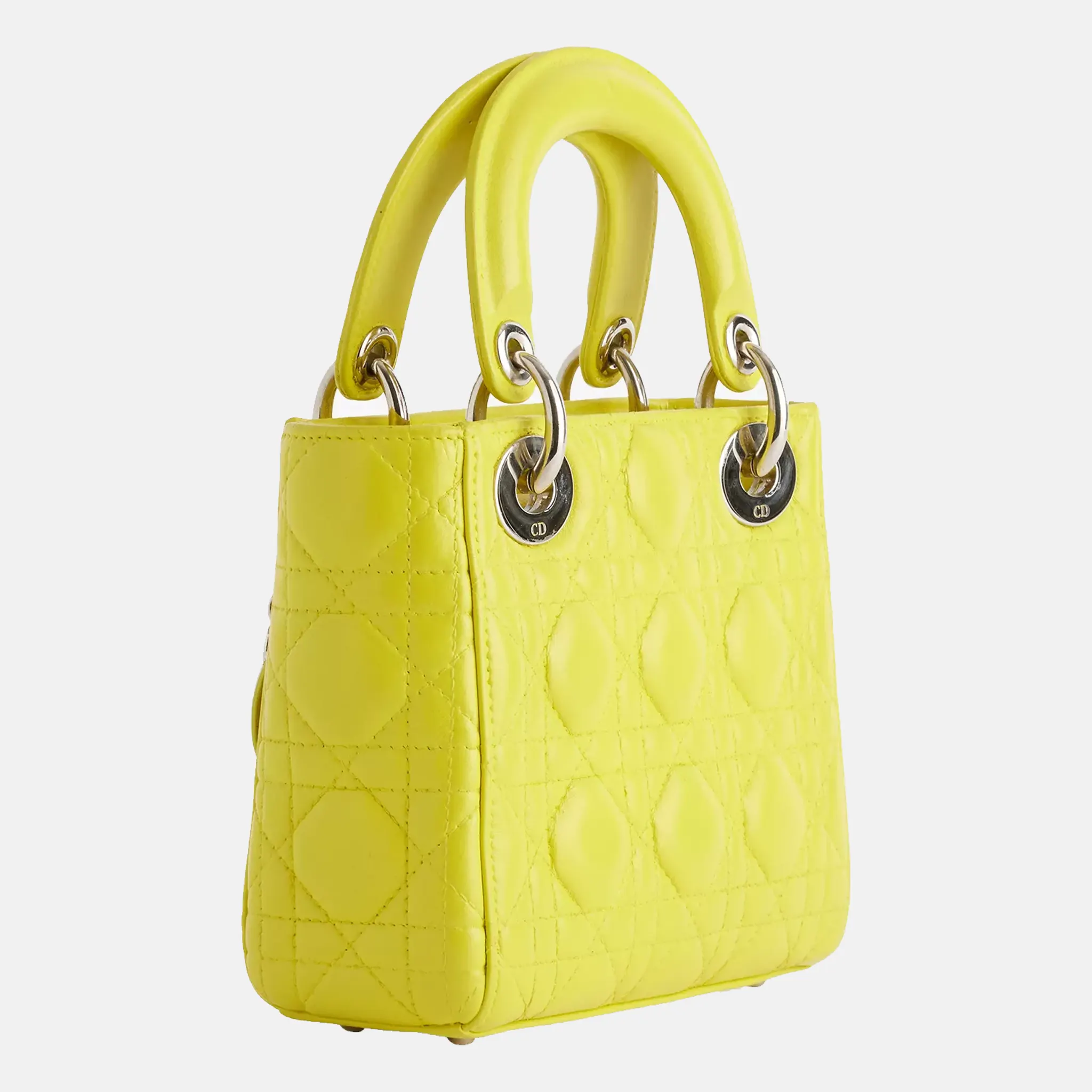 Pre-Loved Dior Lady Dior Canvas Tote Bag