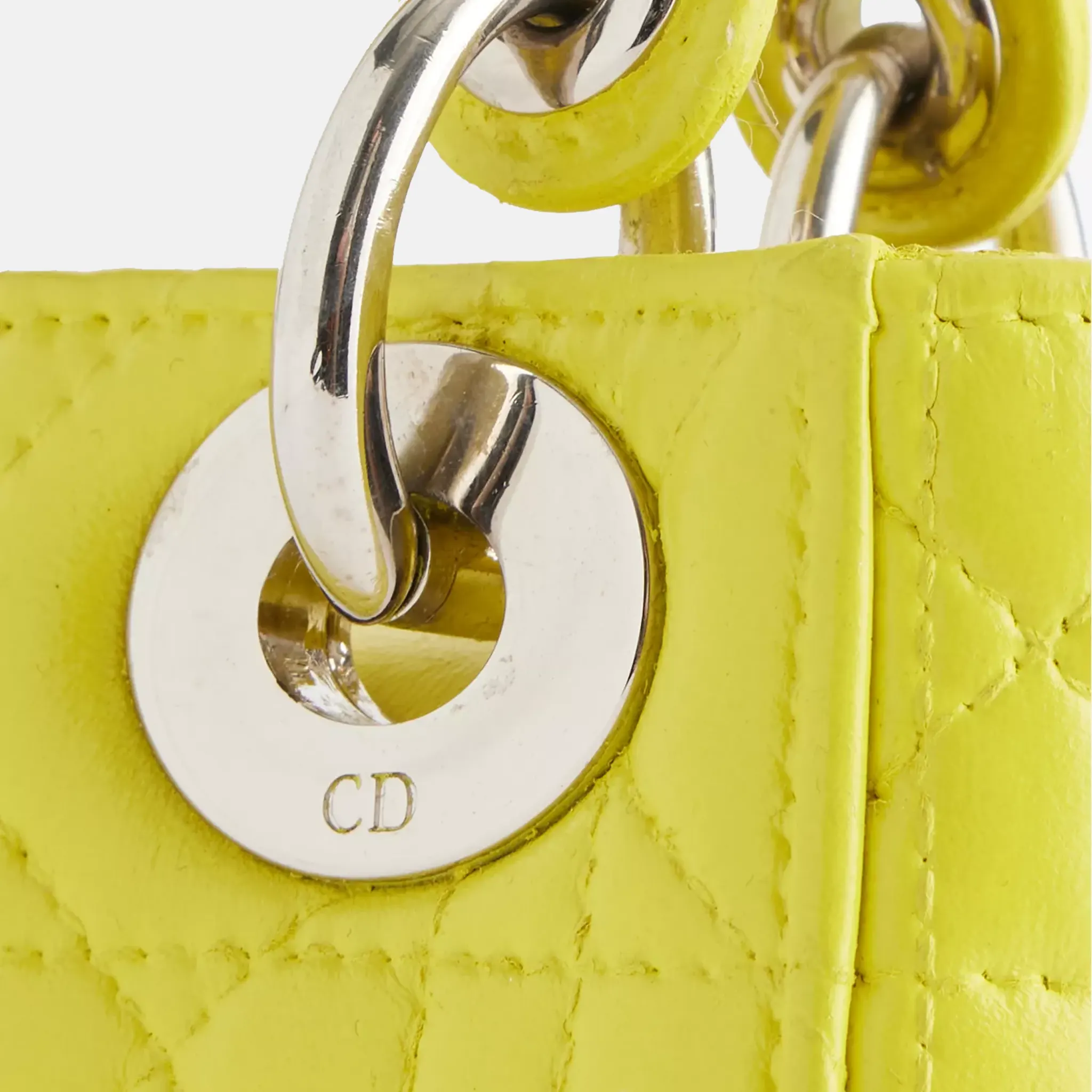 Pre-Loved Dior Lady Dior Diorissimo Canvas Tote Bag